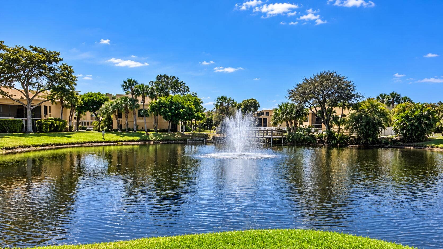 8701 SW 30TH Street, #205, Davie, FL 33328 Tranquil Community Pond Fountain