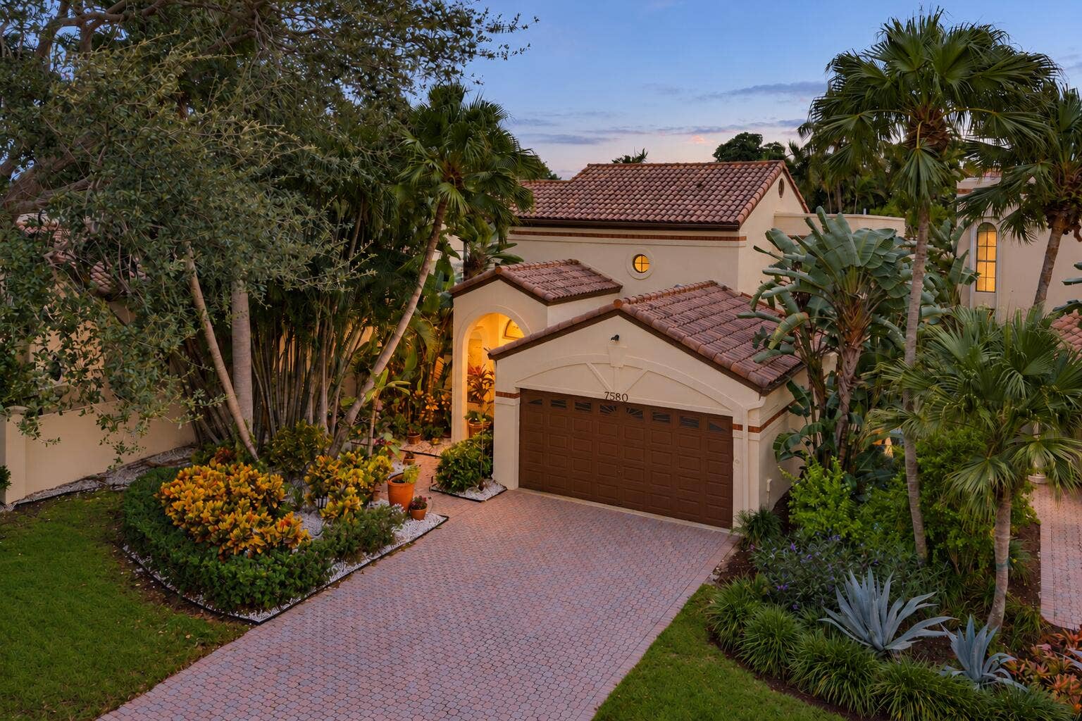House 7580 at early twilight