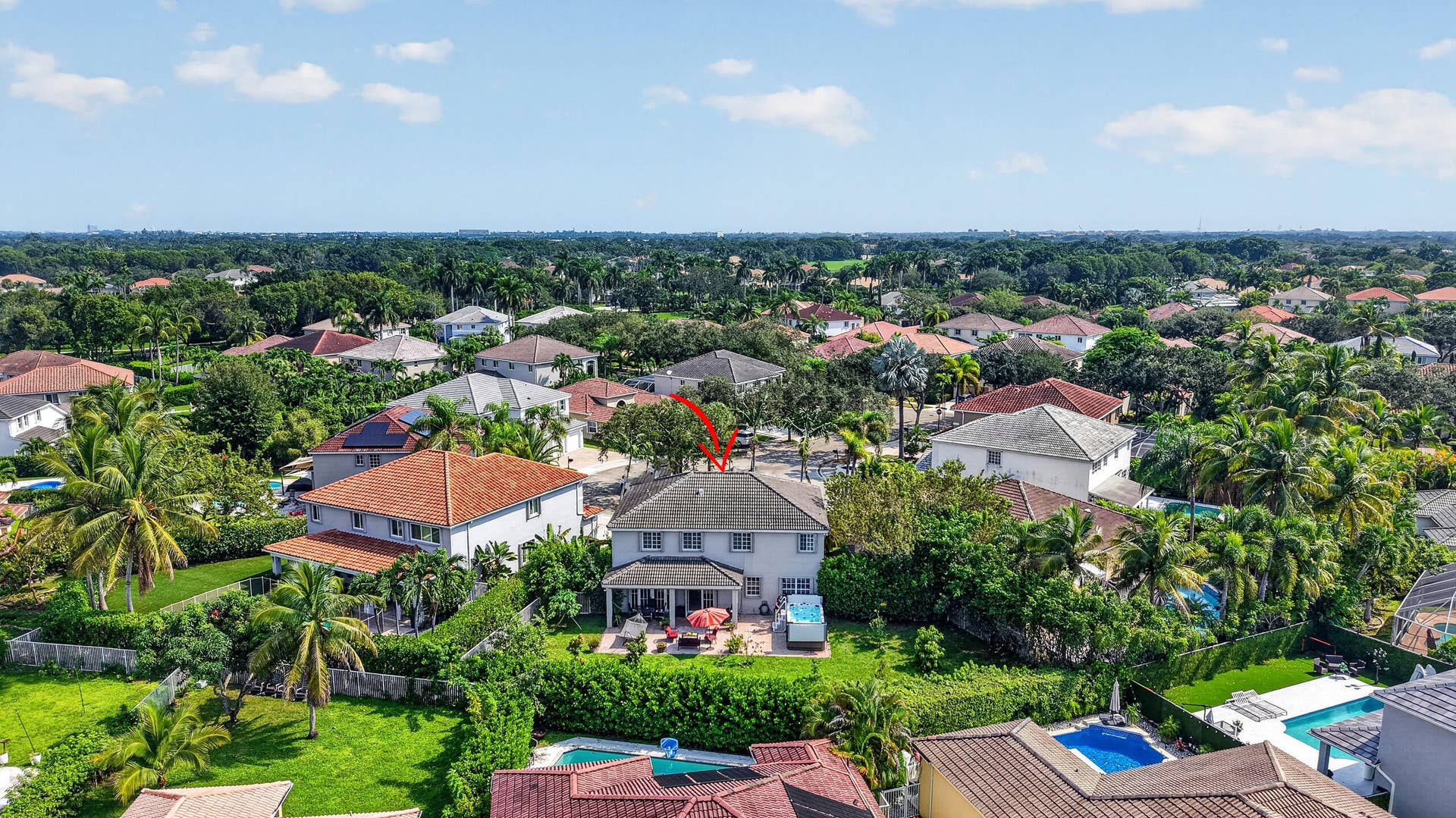 4132 BOSTON Court, Weston, FL 33331 Backyard drone