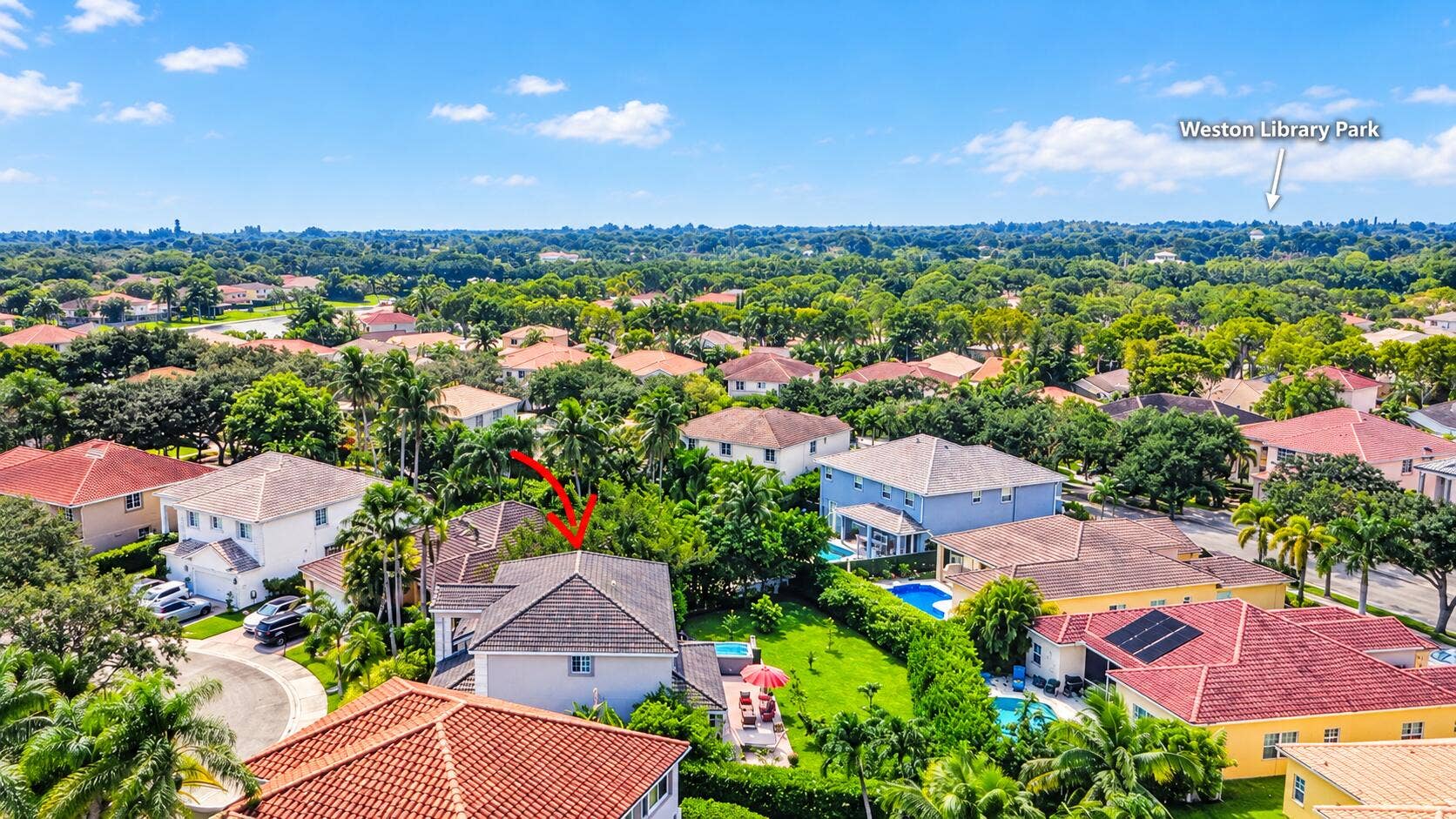 4132 BOSTON Court, Weston, FL 33331 Weston's passive Library Park closeby!