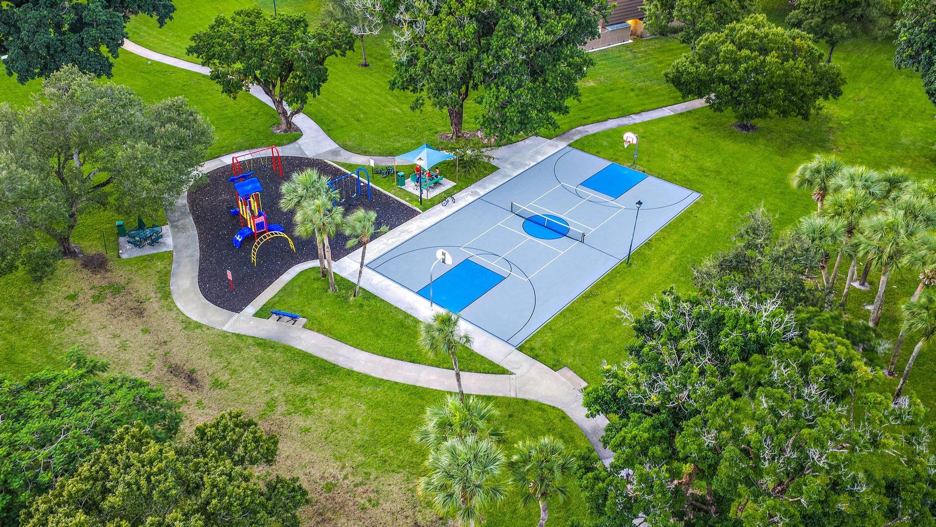 210 2nd Court, Palm Beach Gardens, FL 33410 Basketball/pickleball court and playground