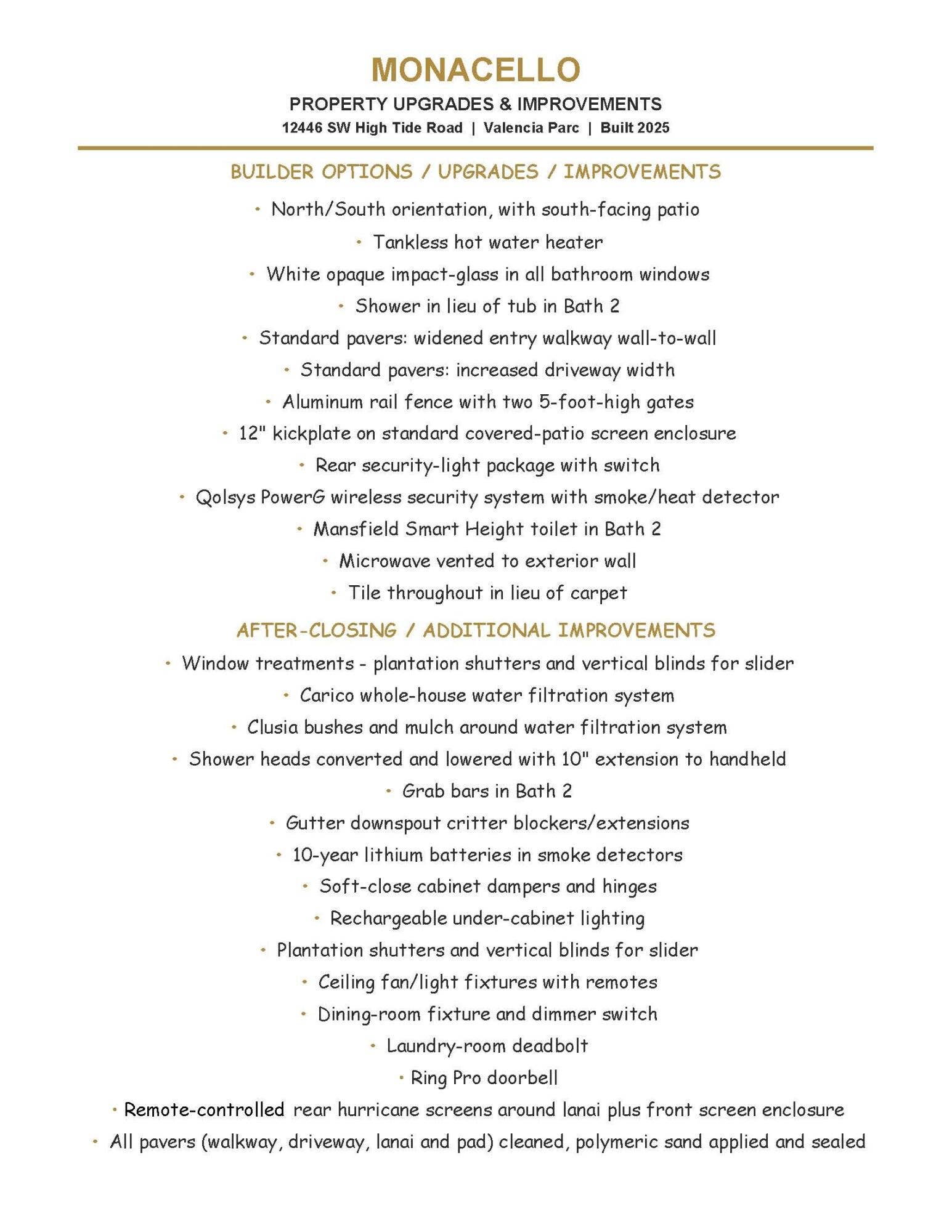 Upgrade Handout - One Column
