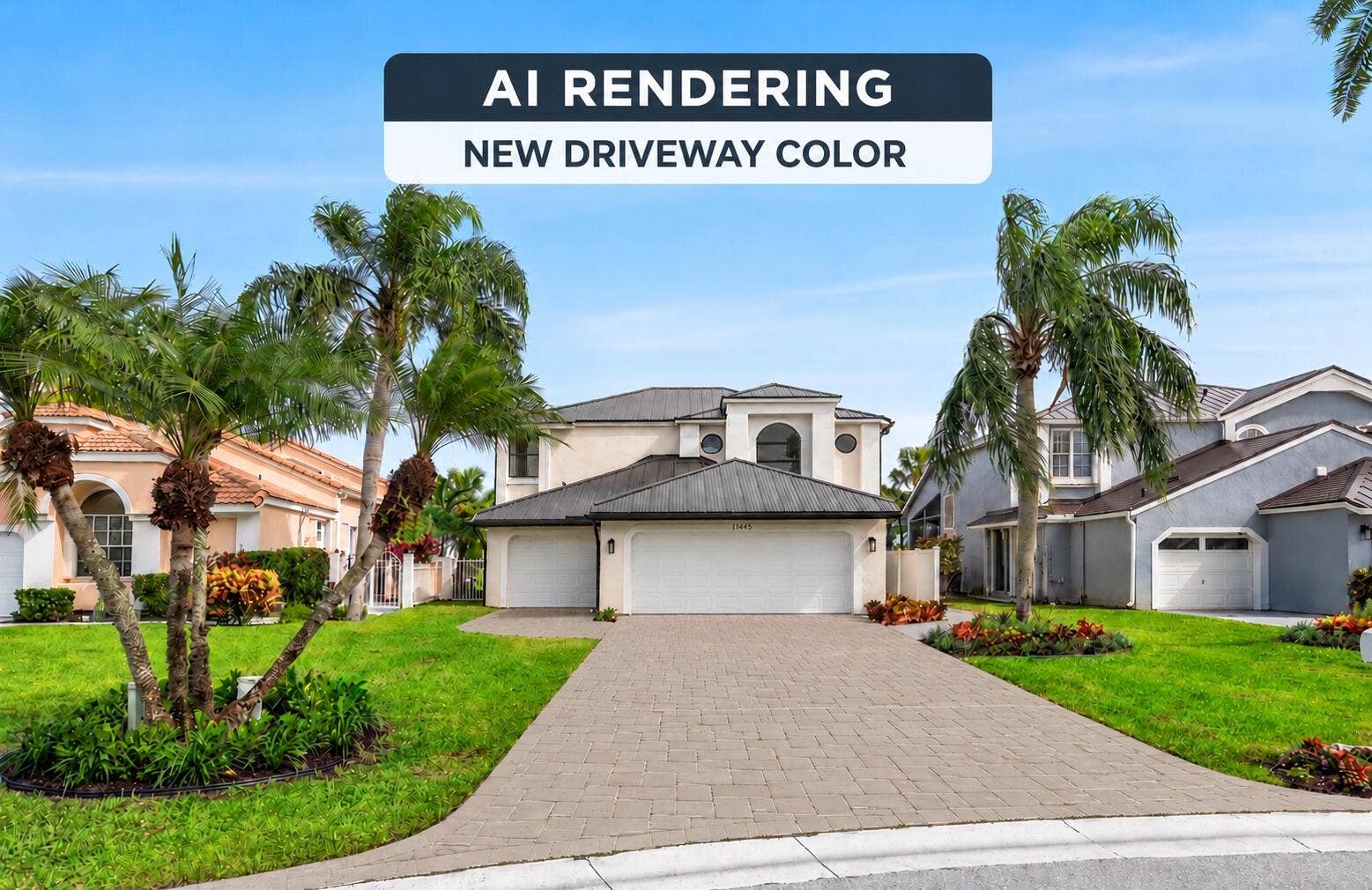 12866 TOUCHSTONE Place, Palm Beach Gardens, FL 33418 driveway
