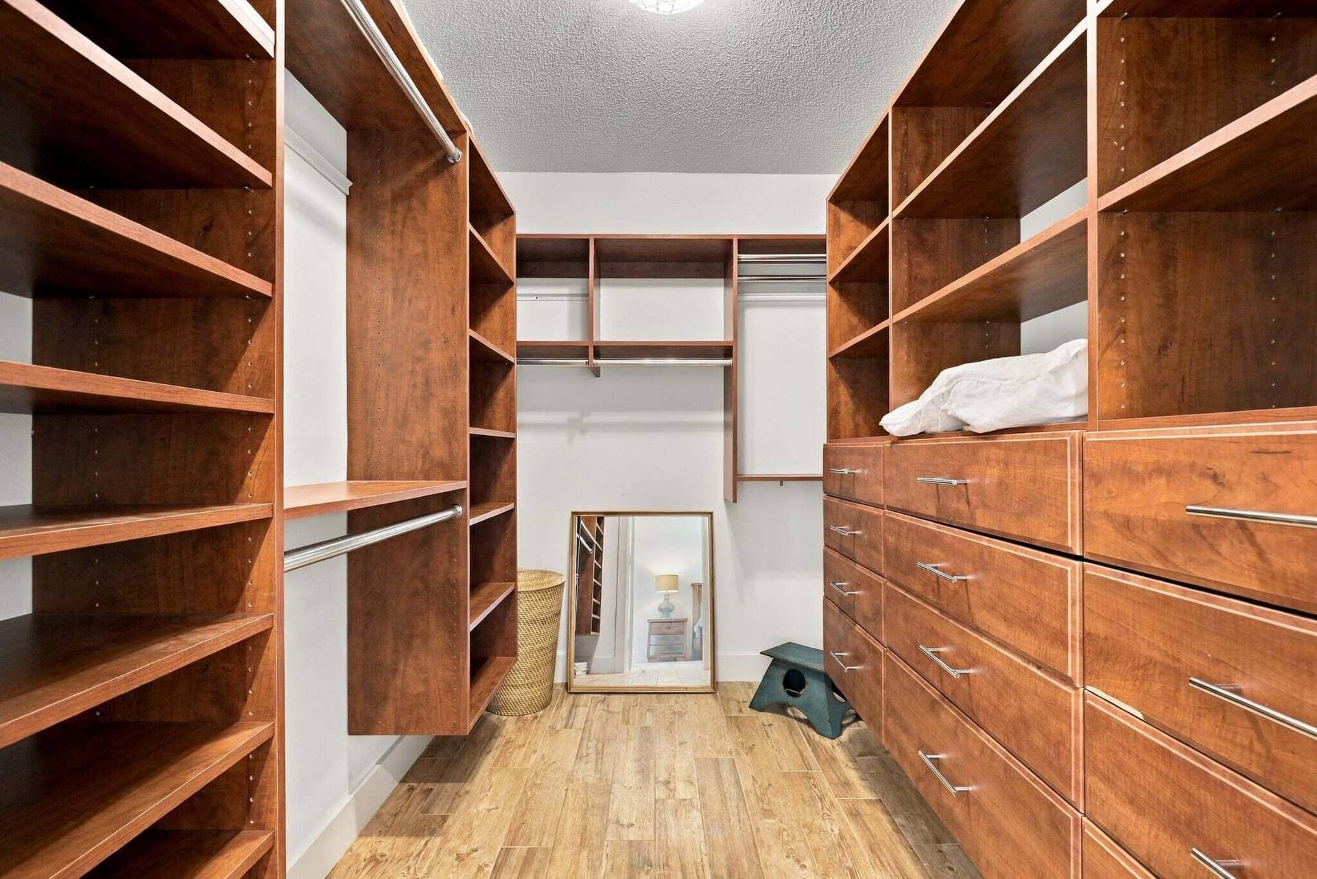 Primary closet with build-in