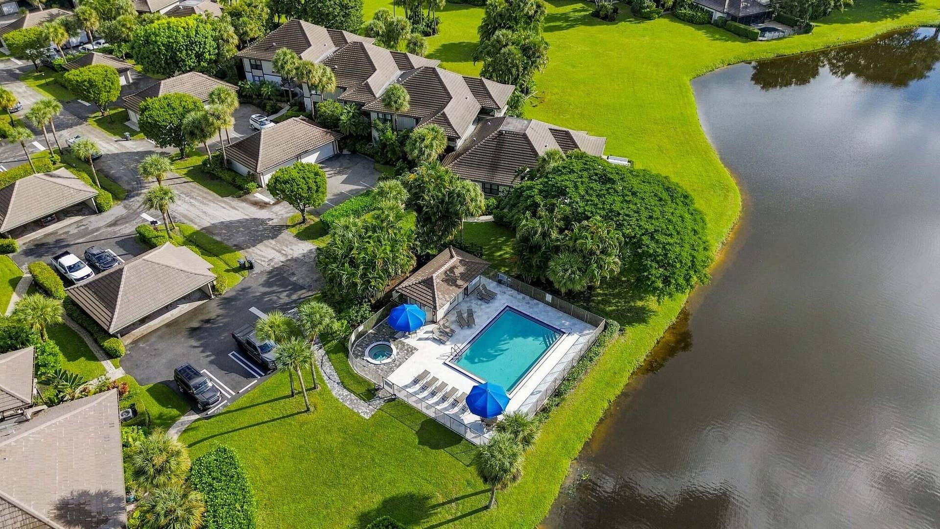 Neighborhood community pool within walking distance