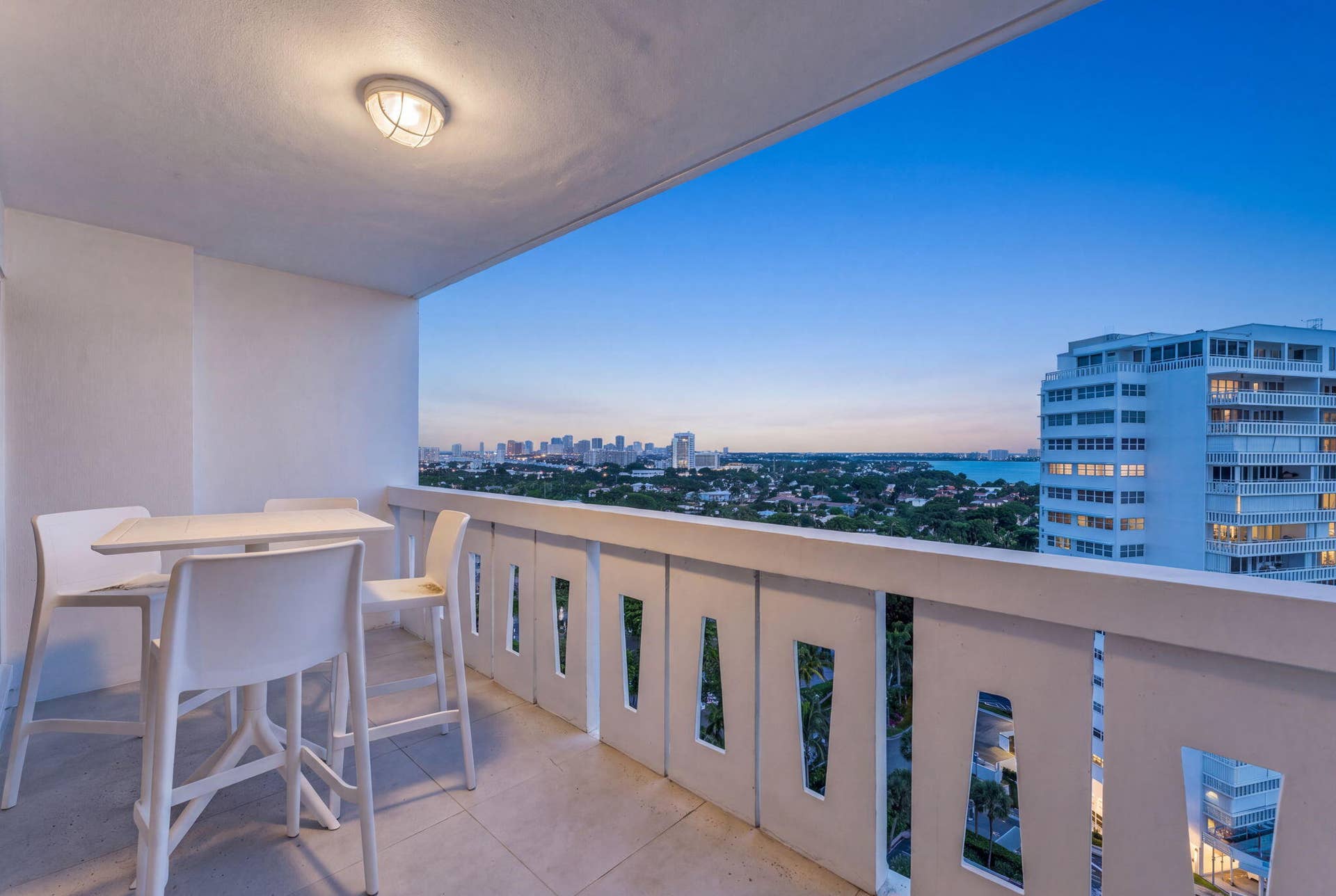2100 S Ocean Drive, #15E, Fort Lauderdale, FL 33316 Balcony View