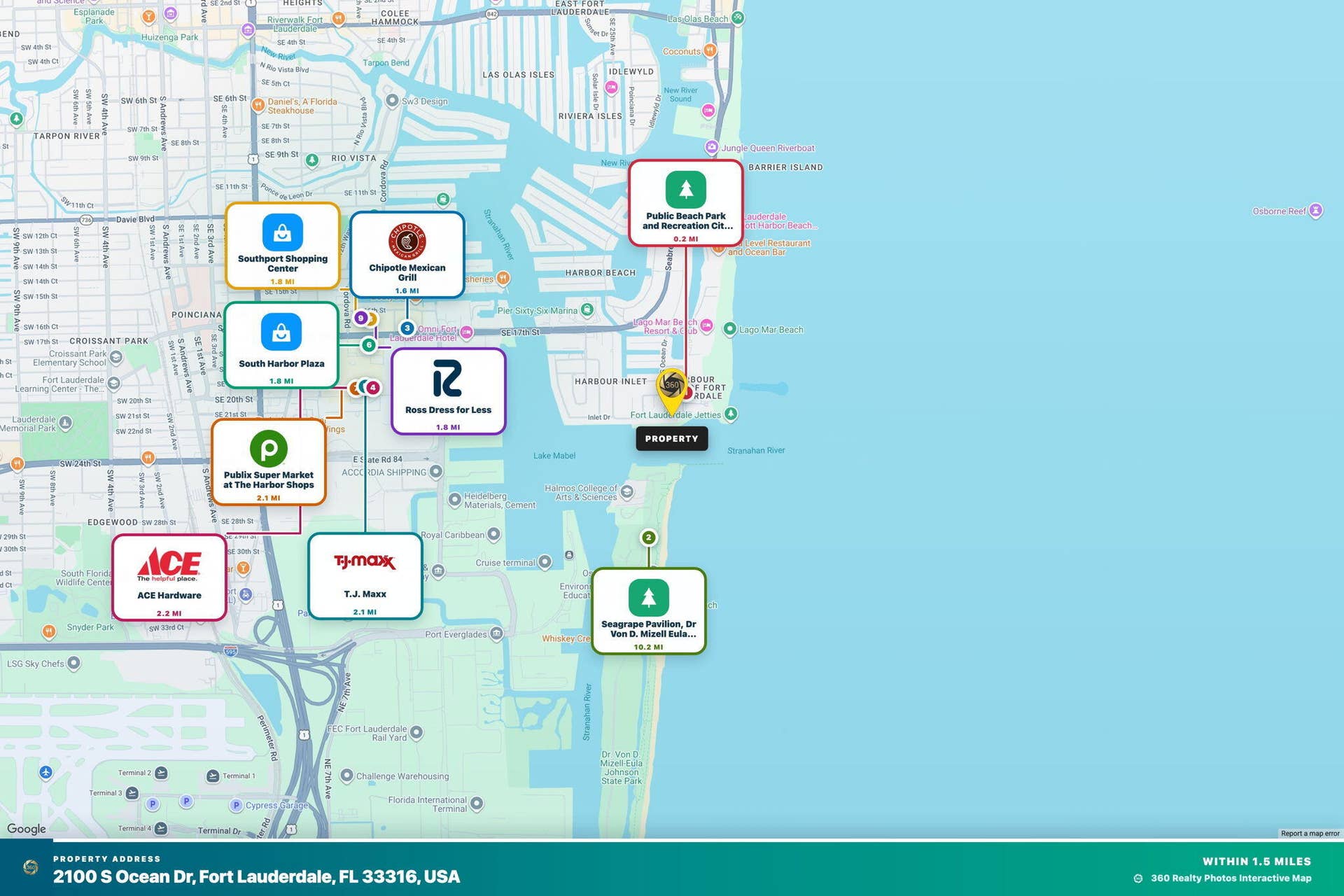 2100 S Ocean Drive, #15E, Fort Lauderdale, FL 33316 Proximity - Area
