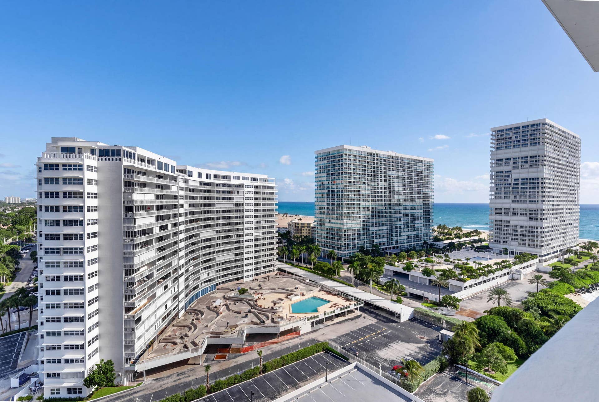 2100 S Ocean Drive, #15E, Fort Lauderdale, FL 33316 Balcony View