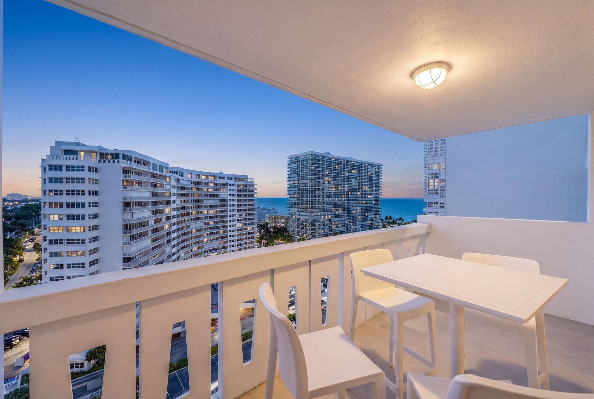 2100 S Ocean Drive, #15E, Fort Lauderdale, FL 33316 Balcony View