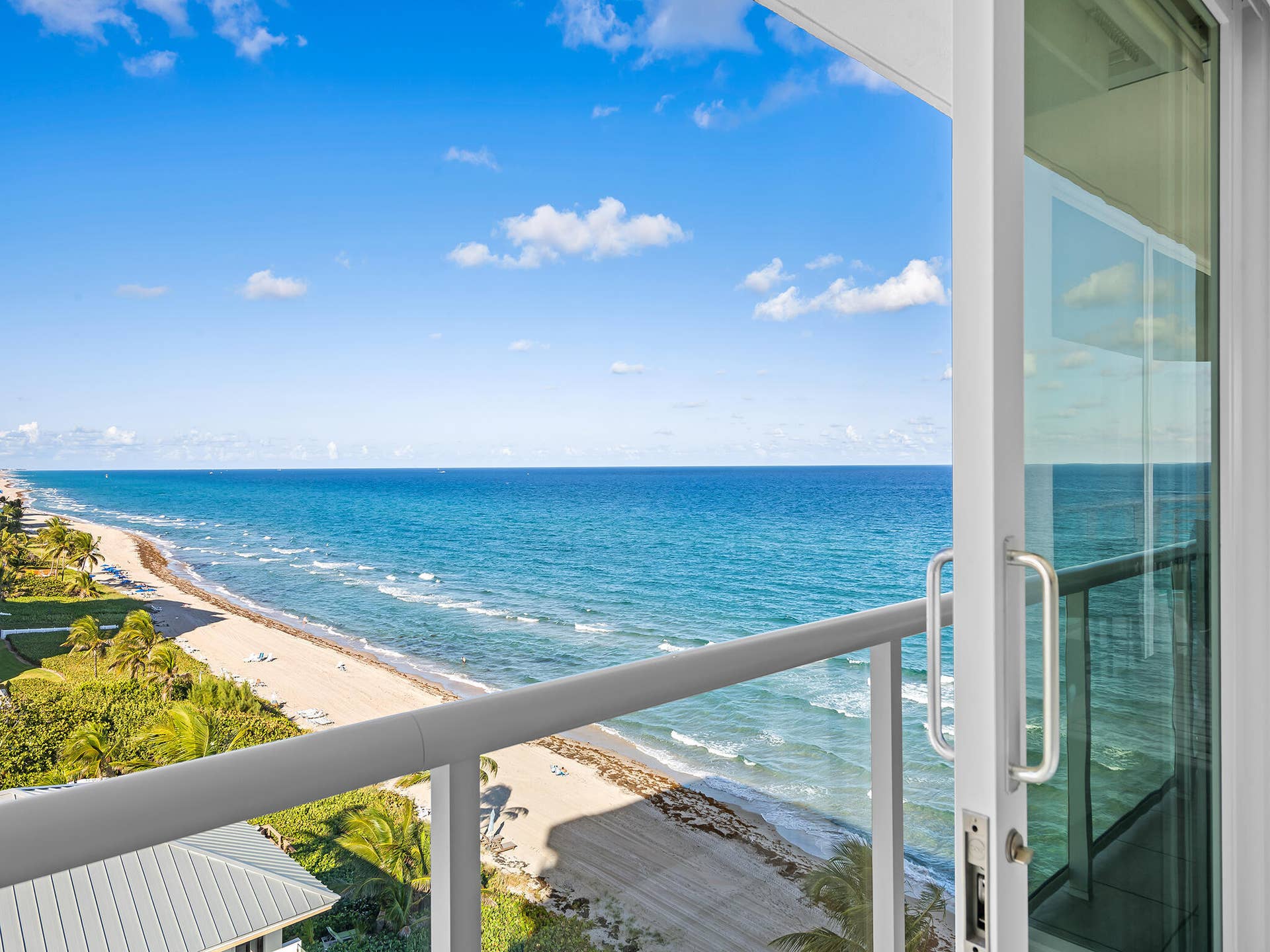 3505 S Ocean Boulevard, #10N, Highland Beach, FL 33487 Guest room 2 balcony access and view