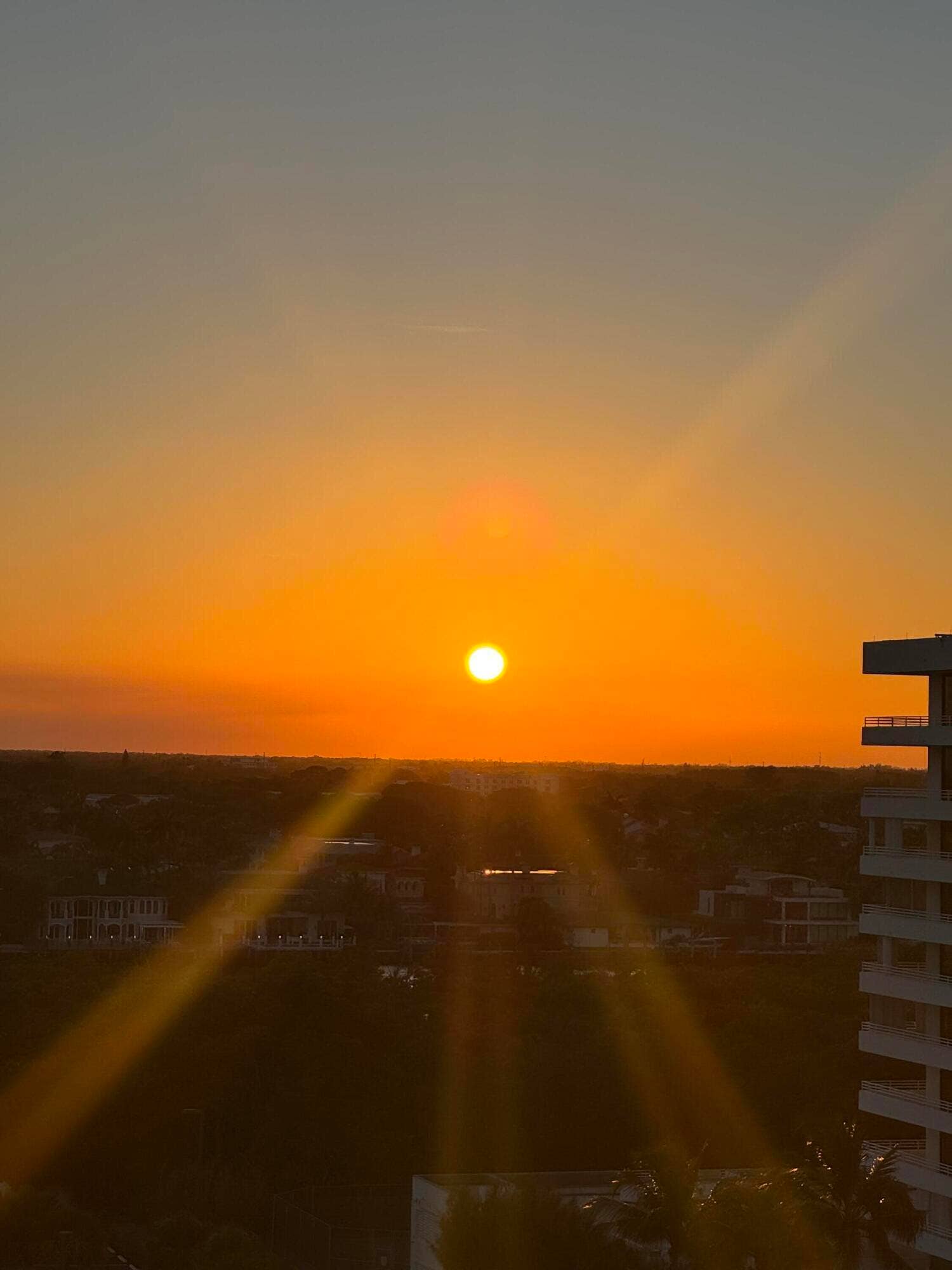 3505 S Ocean Boulevard, #10N, Highland Beach, FL 33487 Sunset views from primary bedroom balcony