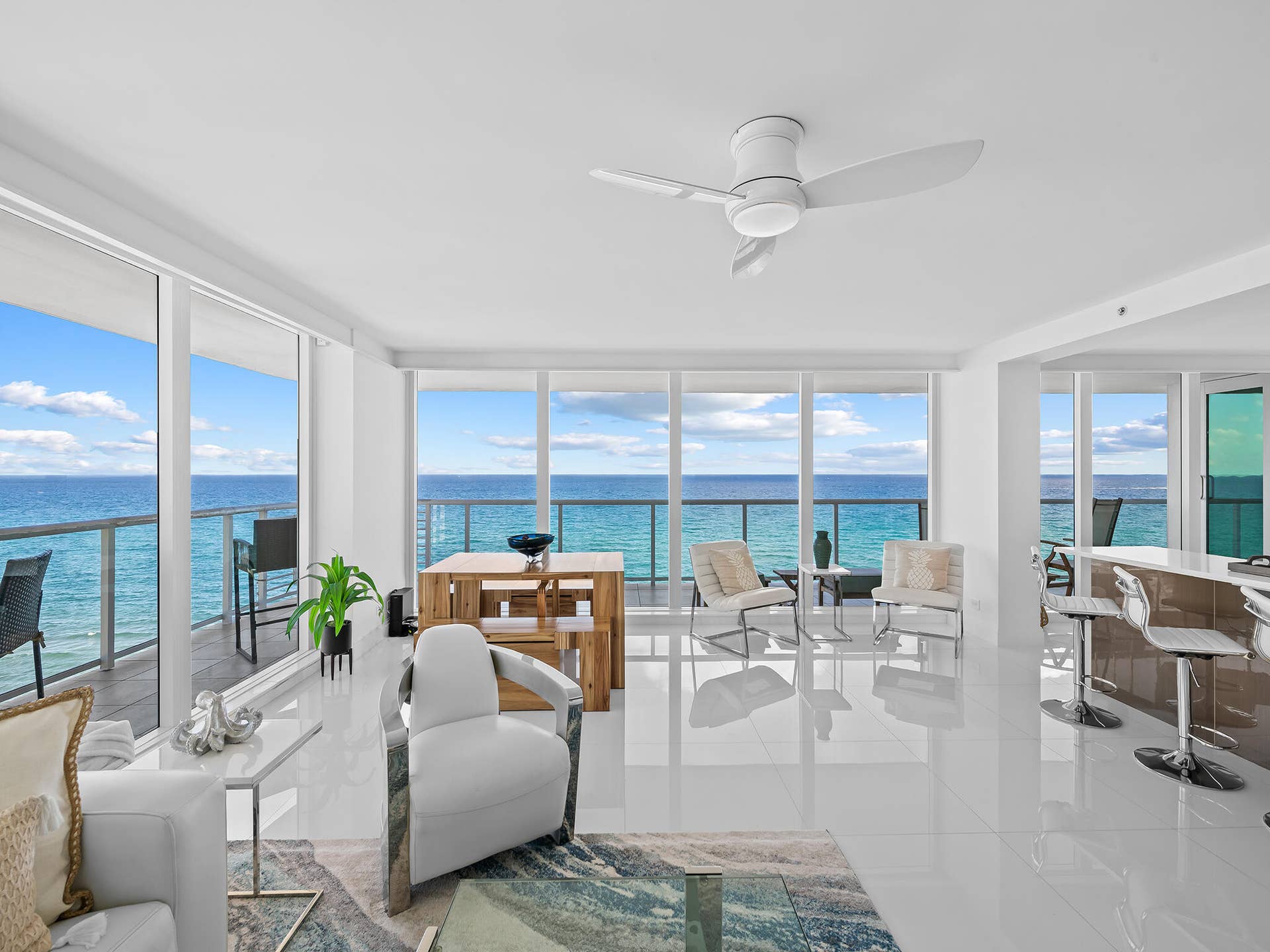 3505 S Ocean Boulevard, #10N, Highland Beach, FL 33487 Condo surrounded by direct ocean, city and Intracoastal views! This condo is half the building with 180% views!
