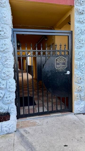 744 NE 14TH Avenue, #16, Fort Lauderdale, FL 33304 Gated Entrance