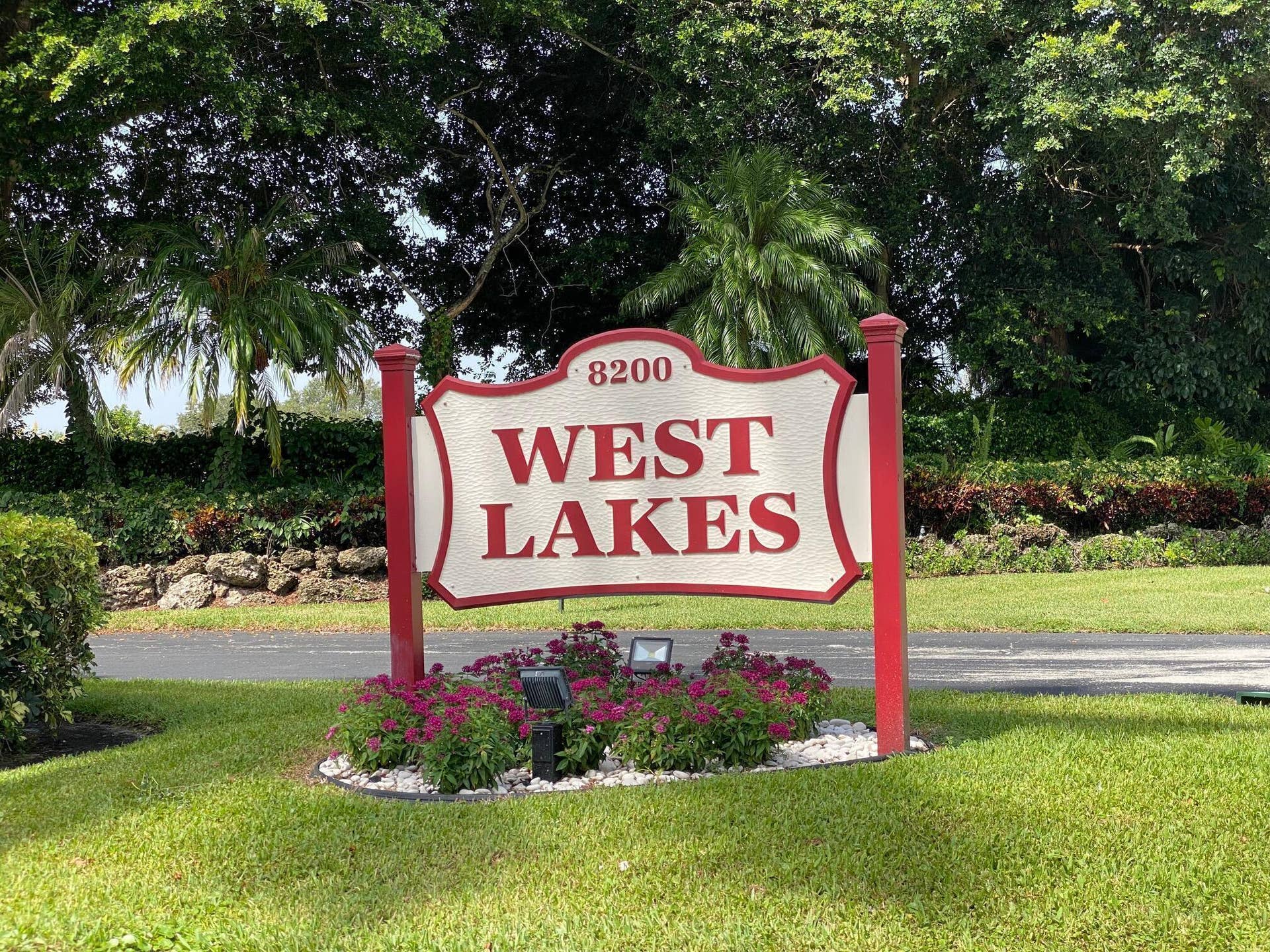 8080 SOUTH Street, Boca Raton, FL 33433 West Lakes Entry Sign New