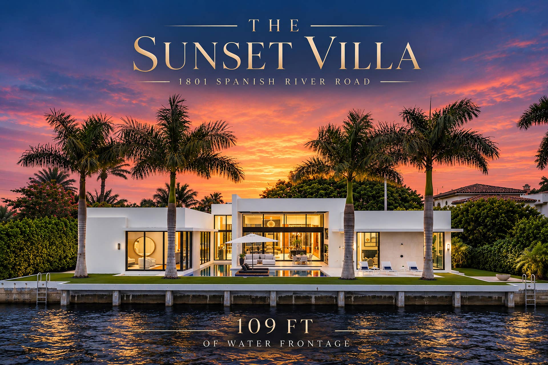 1801 Spanish River Road, Boca Raton, FL 33432 The Sunset Villa