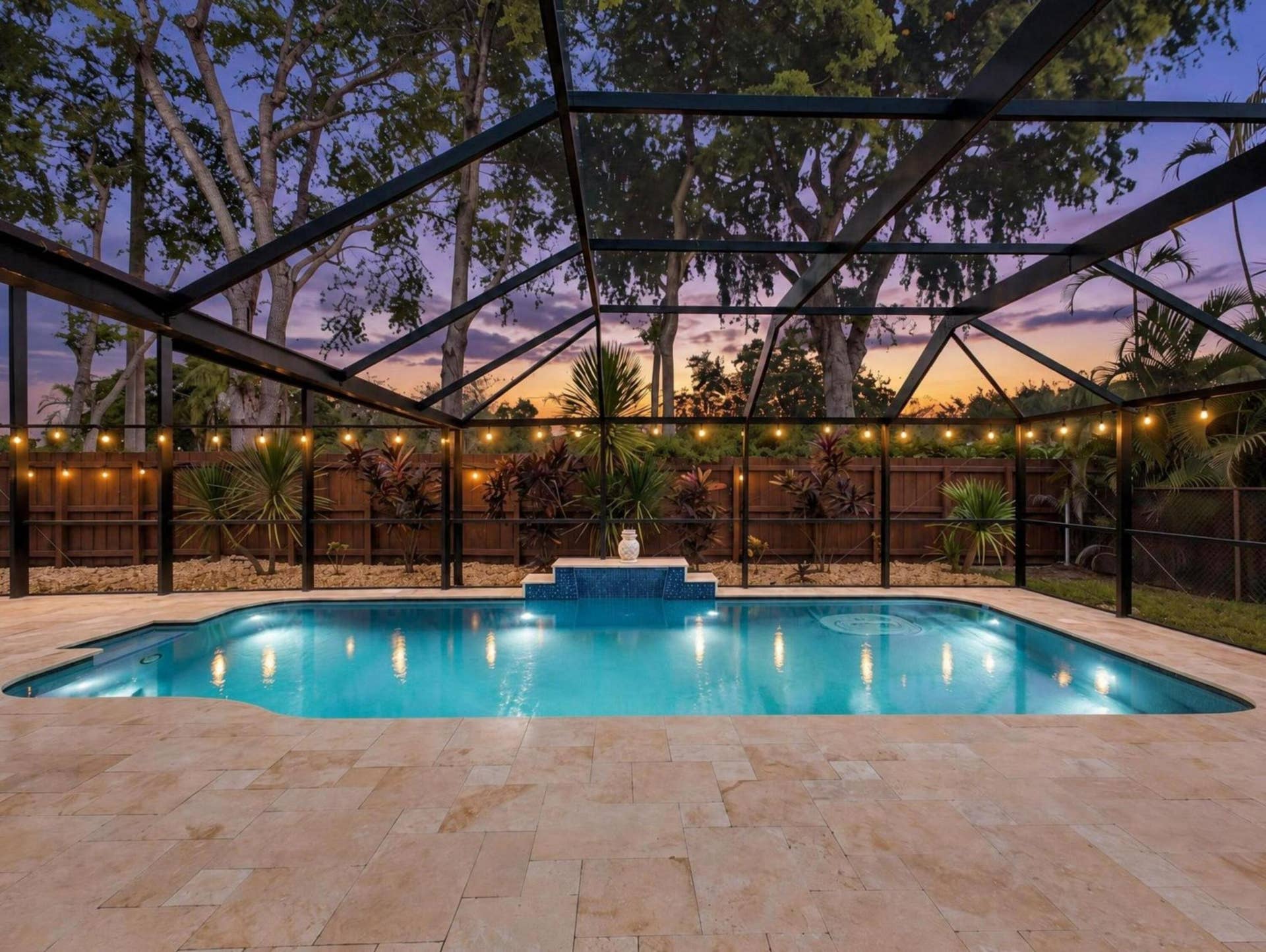 4851 NW 52ND Street, Coconut Creek, FL 33073 1 Screened Pool Night