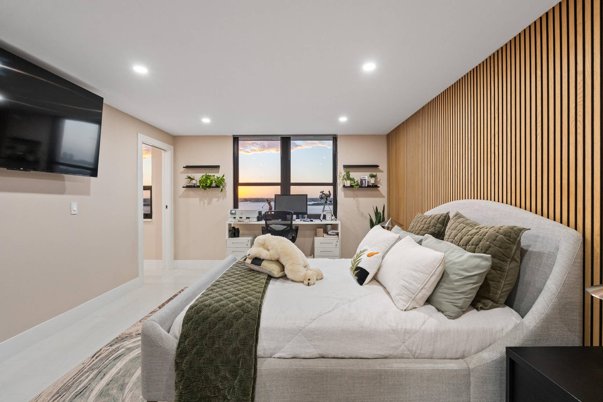 Guest Bedroom during Sunset