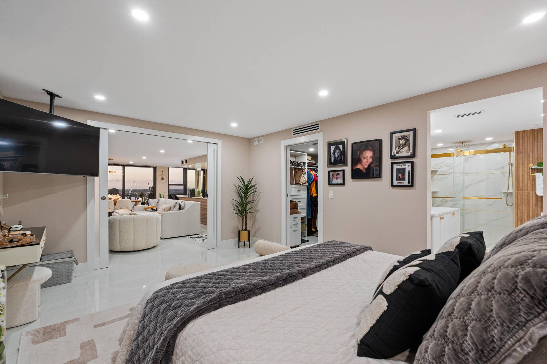 Master Bedroom during Sunset