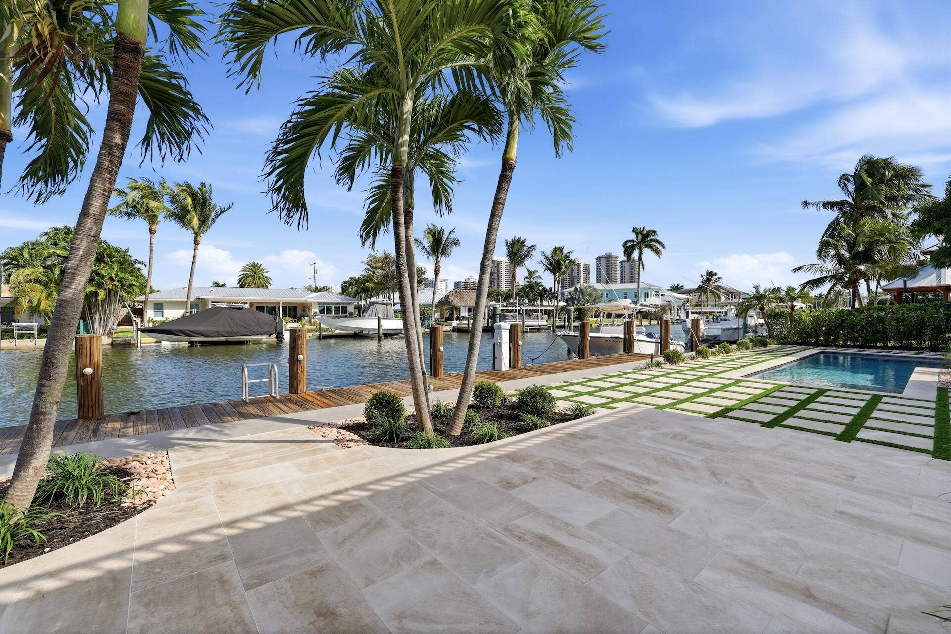 1210 Bimini Lane, Singer Island, FL 33404 Dock and Patio