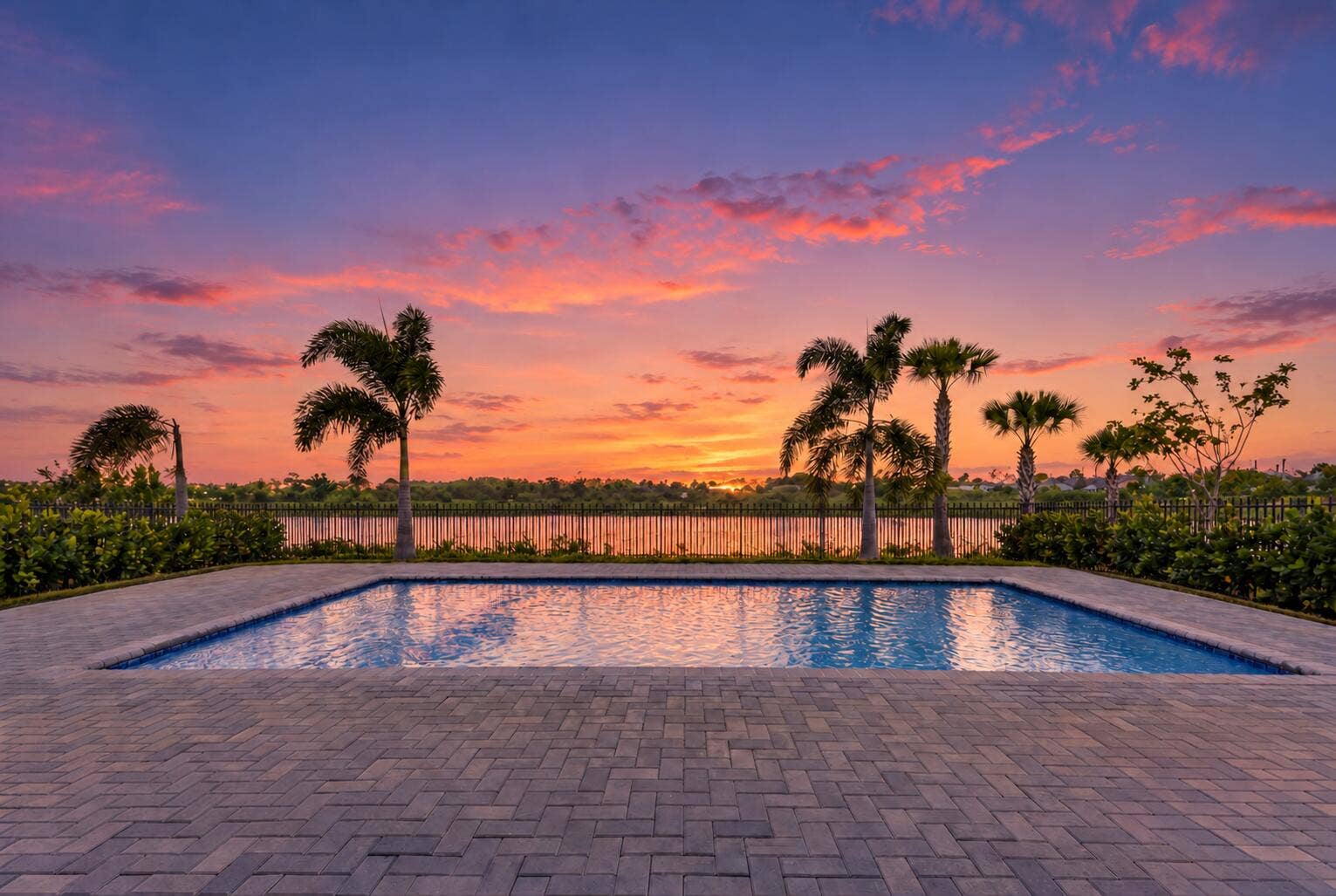 Pool / Lake Sunset View