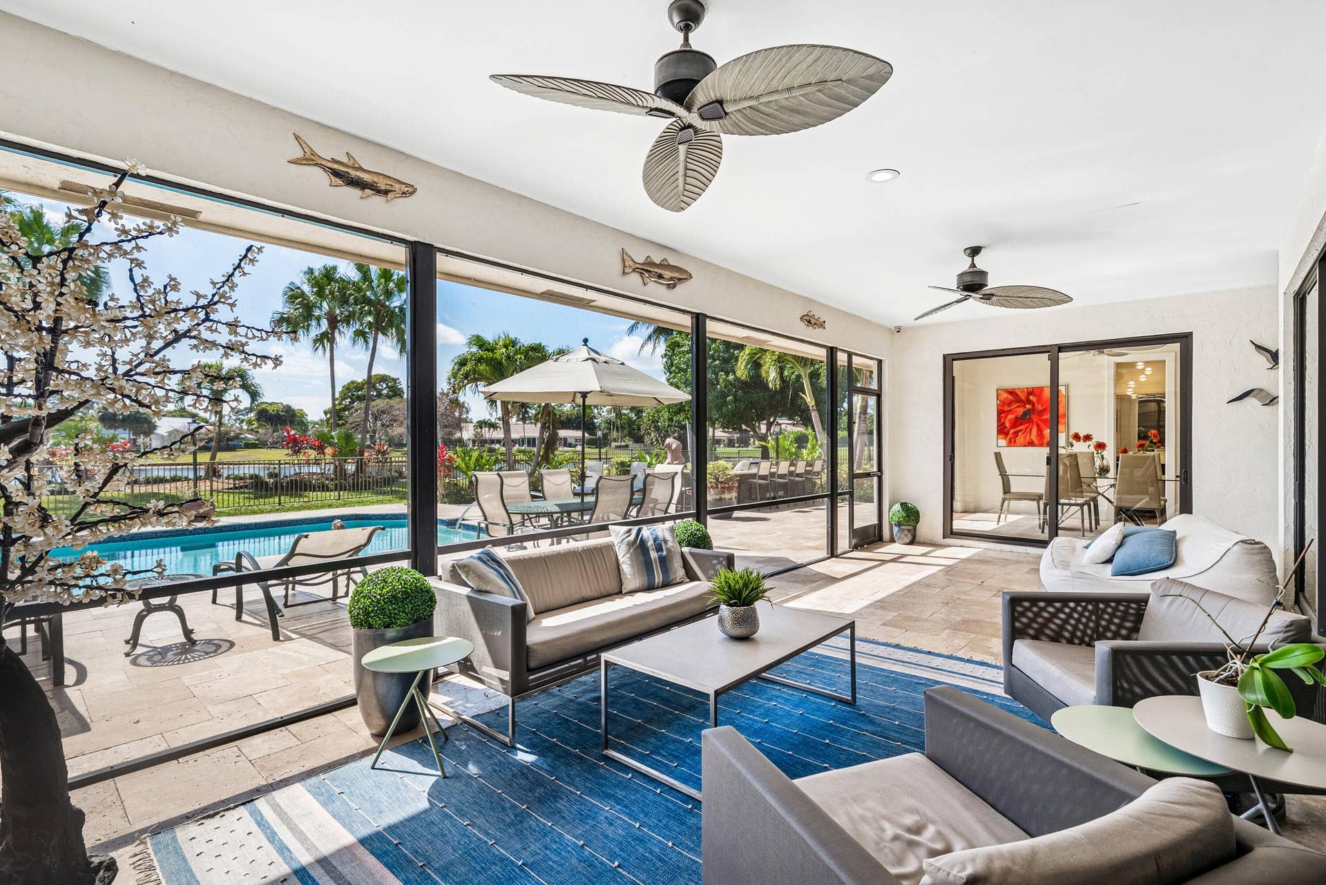 5221 Estates Drive, Delray Beach, FL 33445 Screened Patio