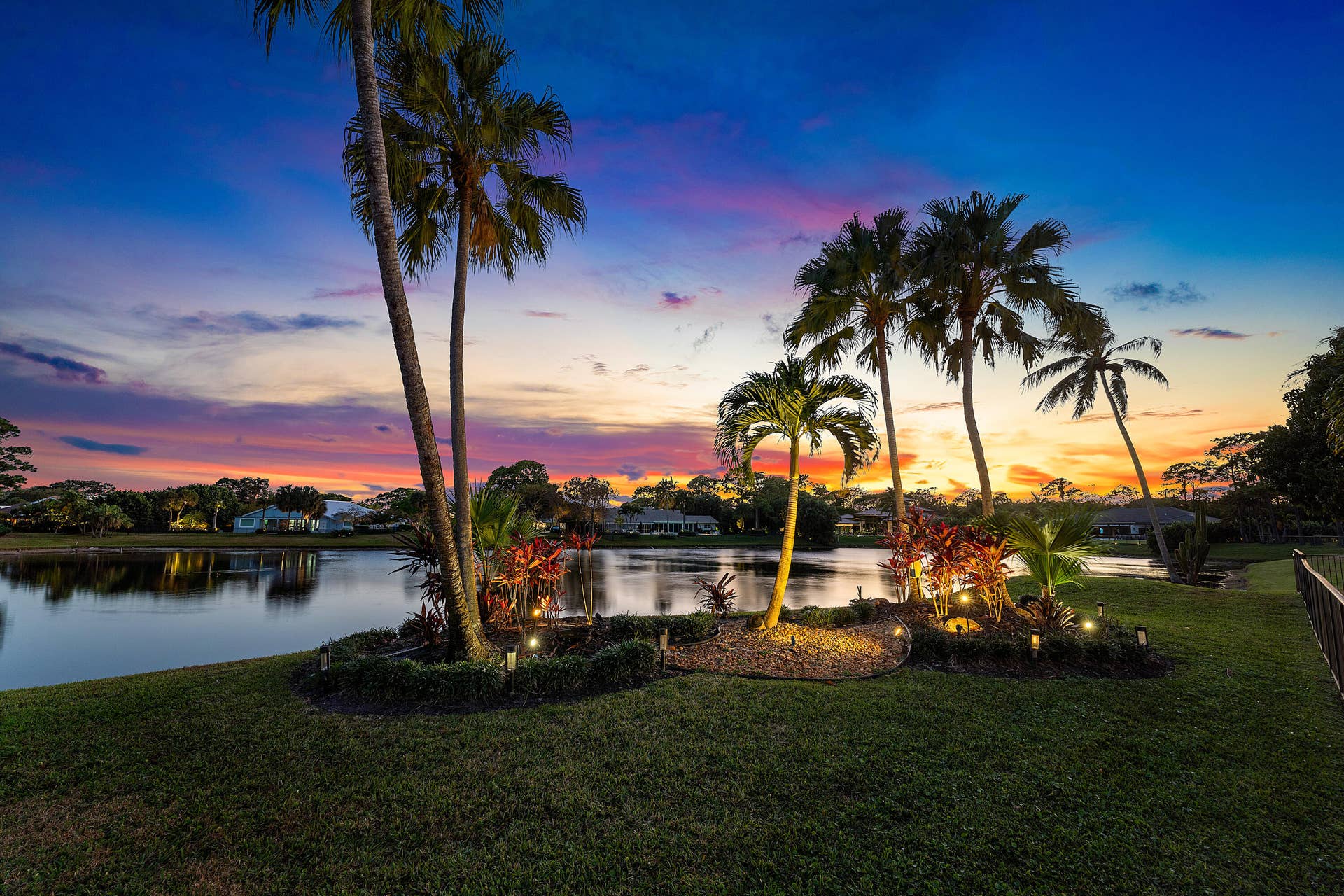 5221 Estates Drive, Delray Beach, FL 33445 Twilight View