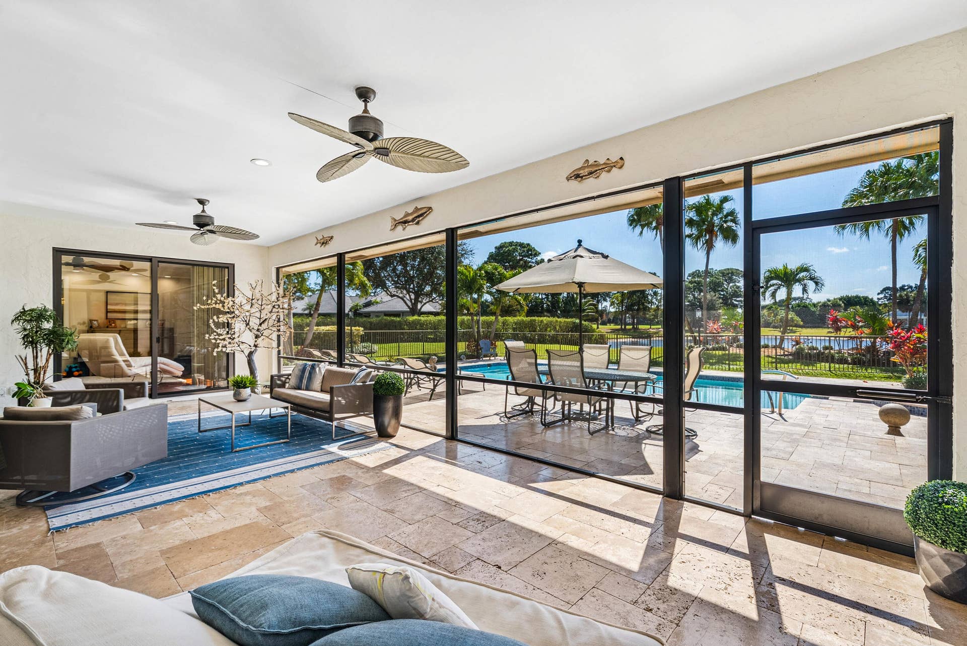 5221 Estates Drive, Delray Beach, FL 33445 Screened Patio