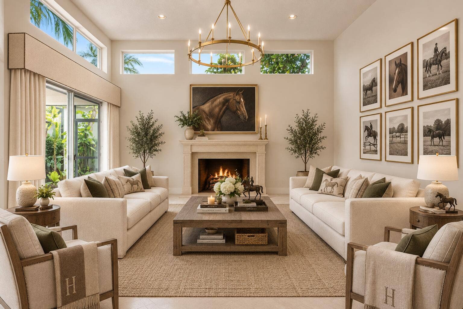 12563 MALLET Circle, Wellington, FL 33414 Virtually staged living room