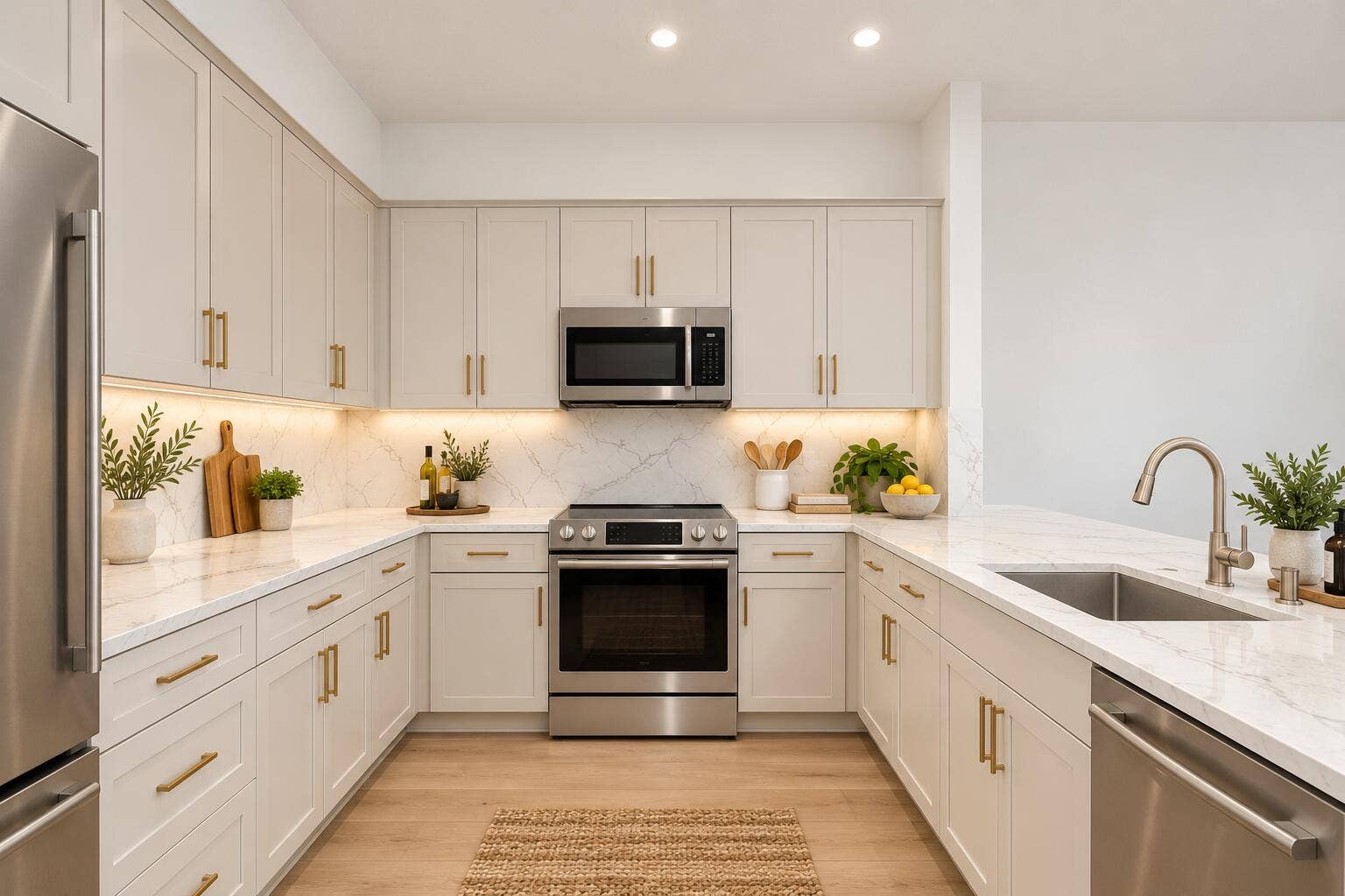 12563 MALLET Circle, Wellington, FL 33414 Virtually staged kitchen