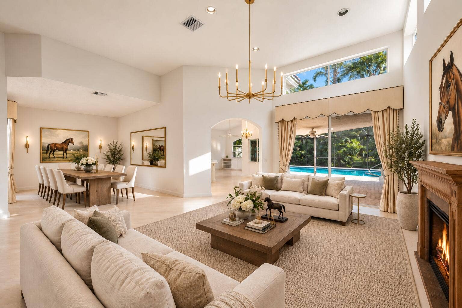12563 MALLET Circle, Wellington, FL 33414 Virtually staged living and dining room