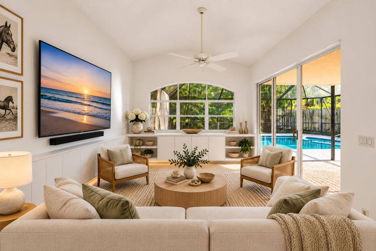 12563 MALLET Circle, Wellington, FL 33414 Virtually staged family room