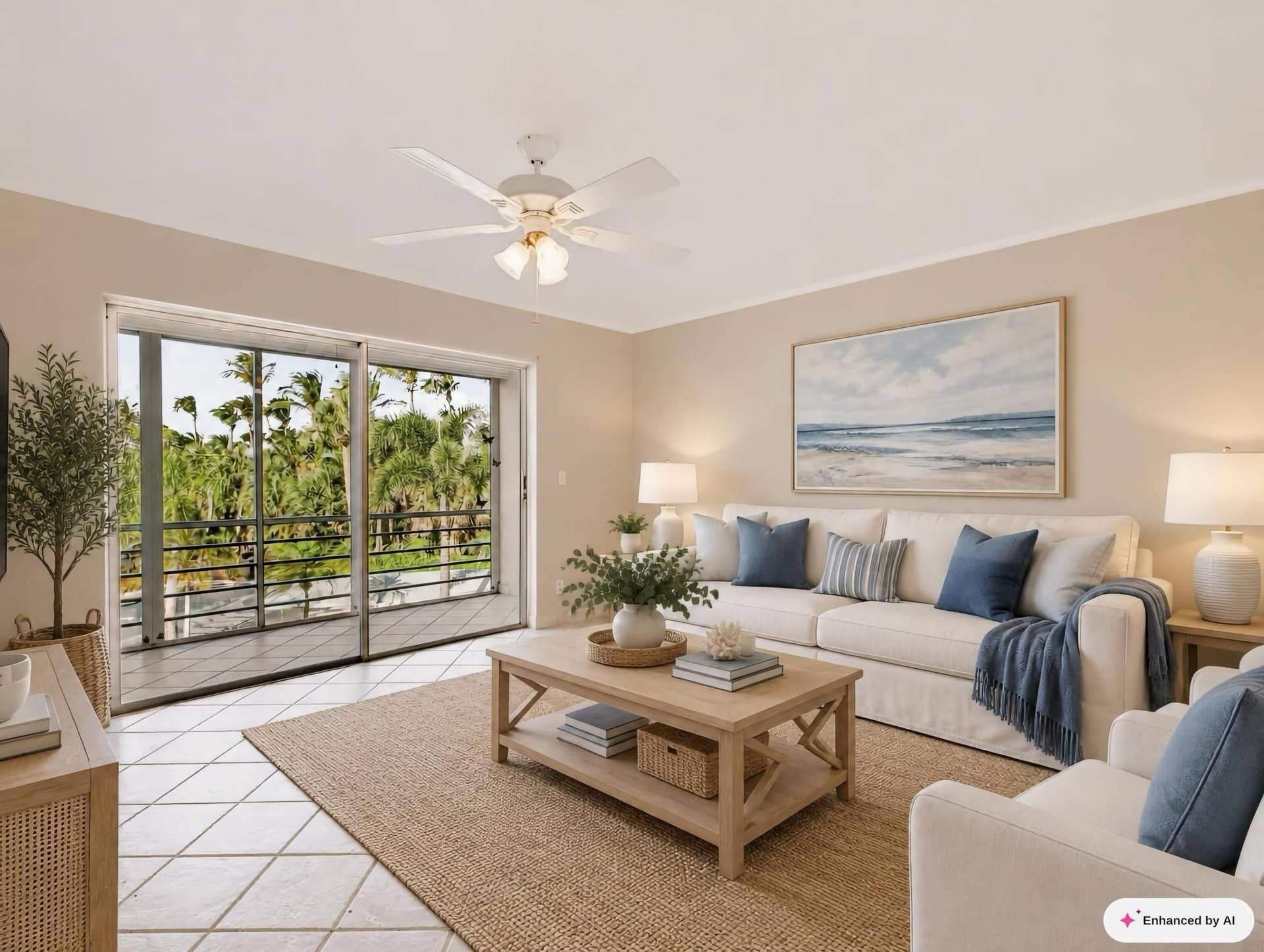 1425 ATLANTIC SHORES Boulevard, #307, Hallandale Beach, FL 33009 Living Staged