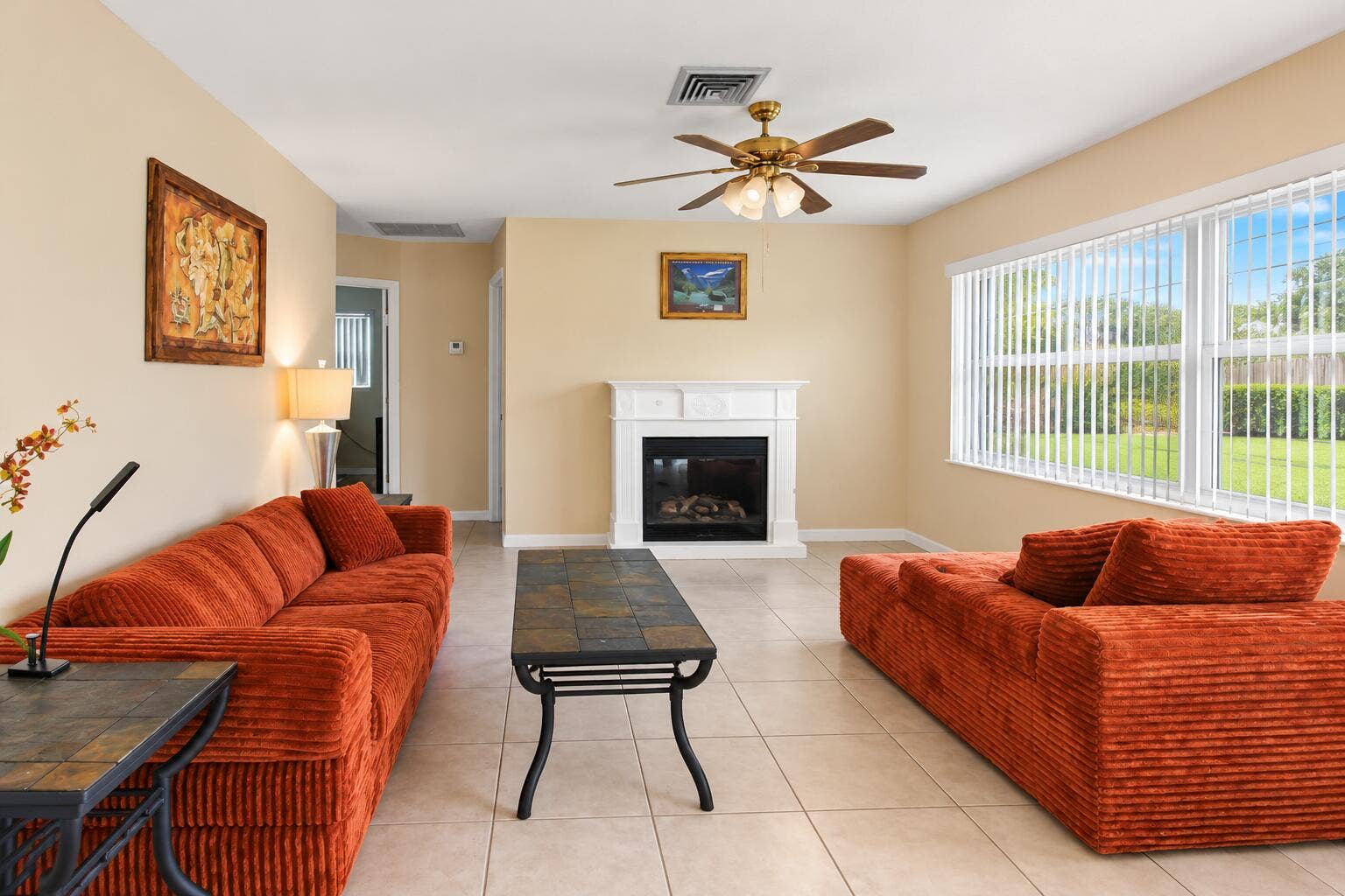 Cozy Rust-Toned Living Room