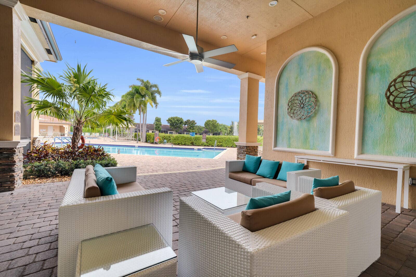 14982 Barletta Way, Delray Beach, FL 33446 Pool Seating Area