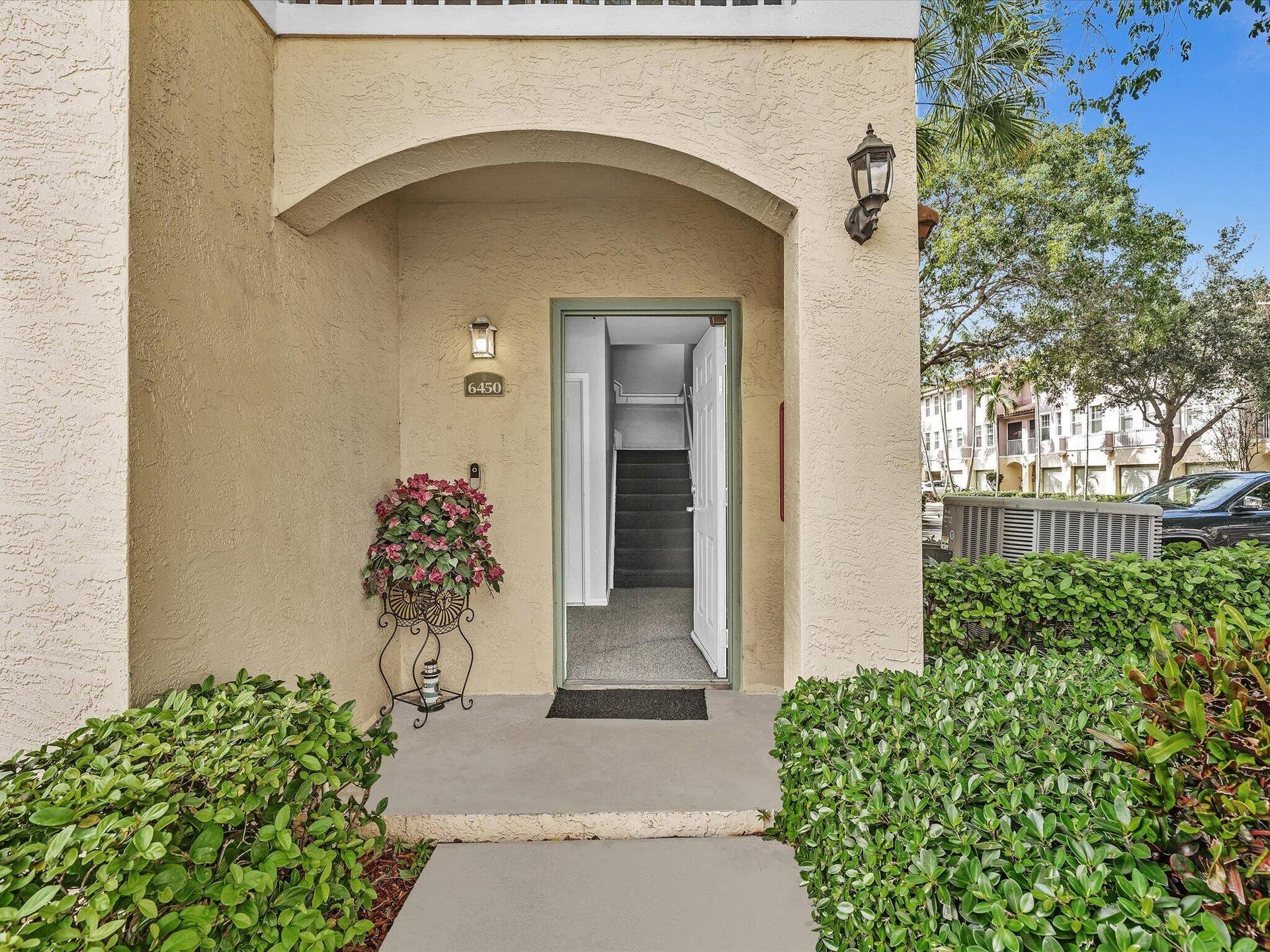 6450 W SAMPLE Road, #6450, Coral Springs, FL 33067 Front door, Corner Unit