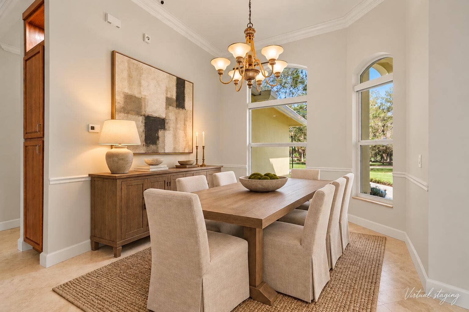 5002 SW Markel Street, Palm City, FL 34990 Warmly Staged Modern Dining Room