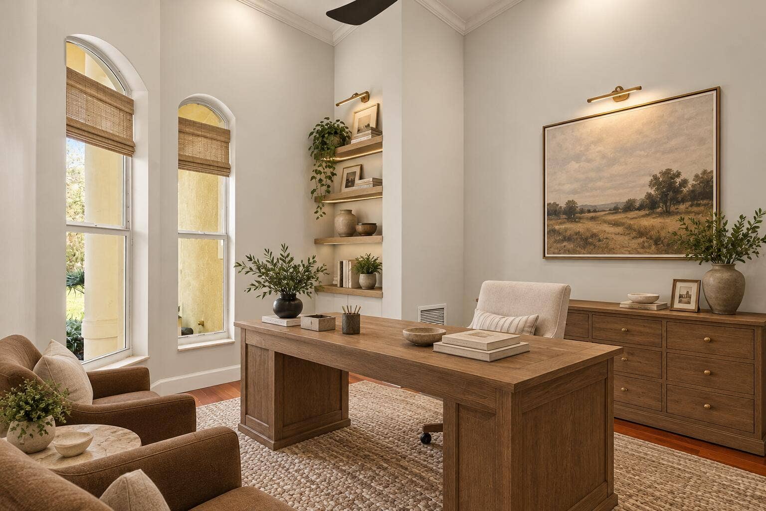 5002 SW Markel Street, Palm City, FL 34990 Warm Modern Home Office Retreat