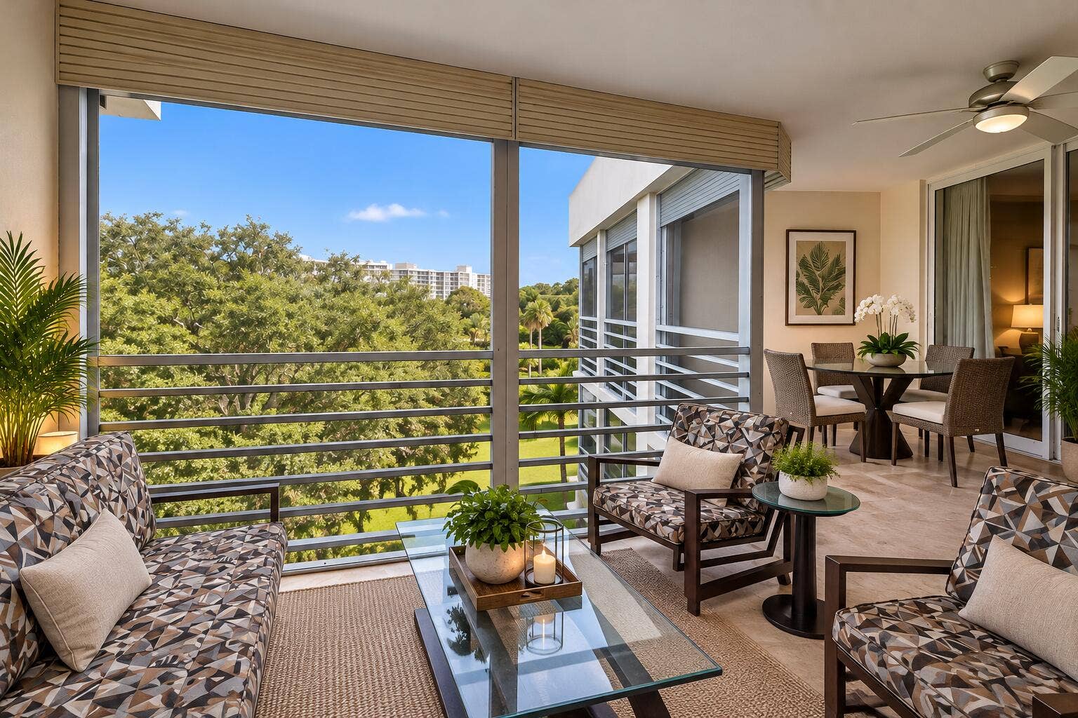 3900 OAKS CLUBHOUSE Drive, #508, Pompano Beach, FL 33069 9 A 3900 O Patio Staged