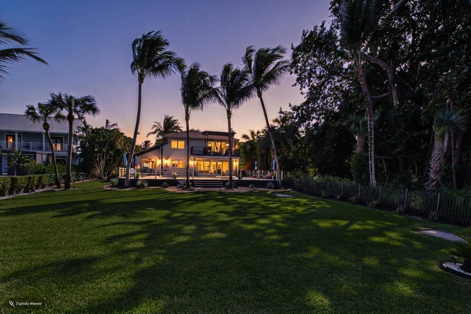 2092 CIRCLE PLACE Drive, Lake Worth, FL 33462 Rear Twilight View of Property