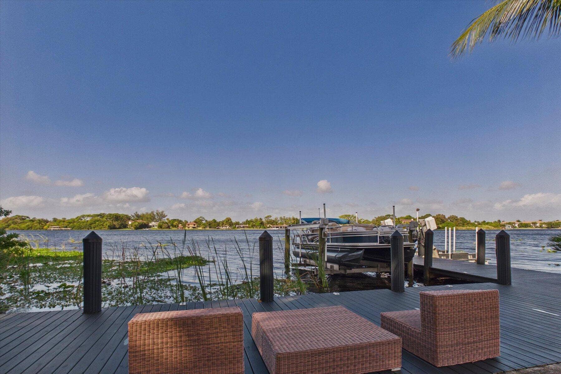 2092 CIRCLE PLACE Drive, Lake Worth, FL 33462 New Dock and Deck