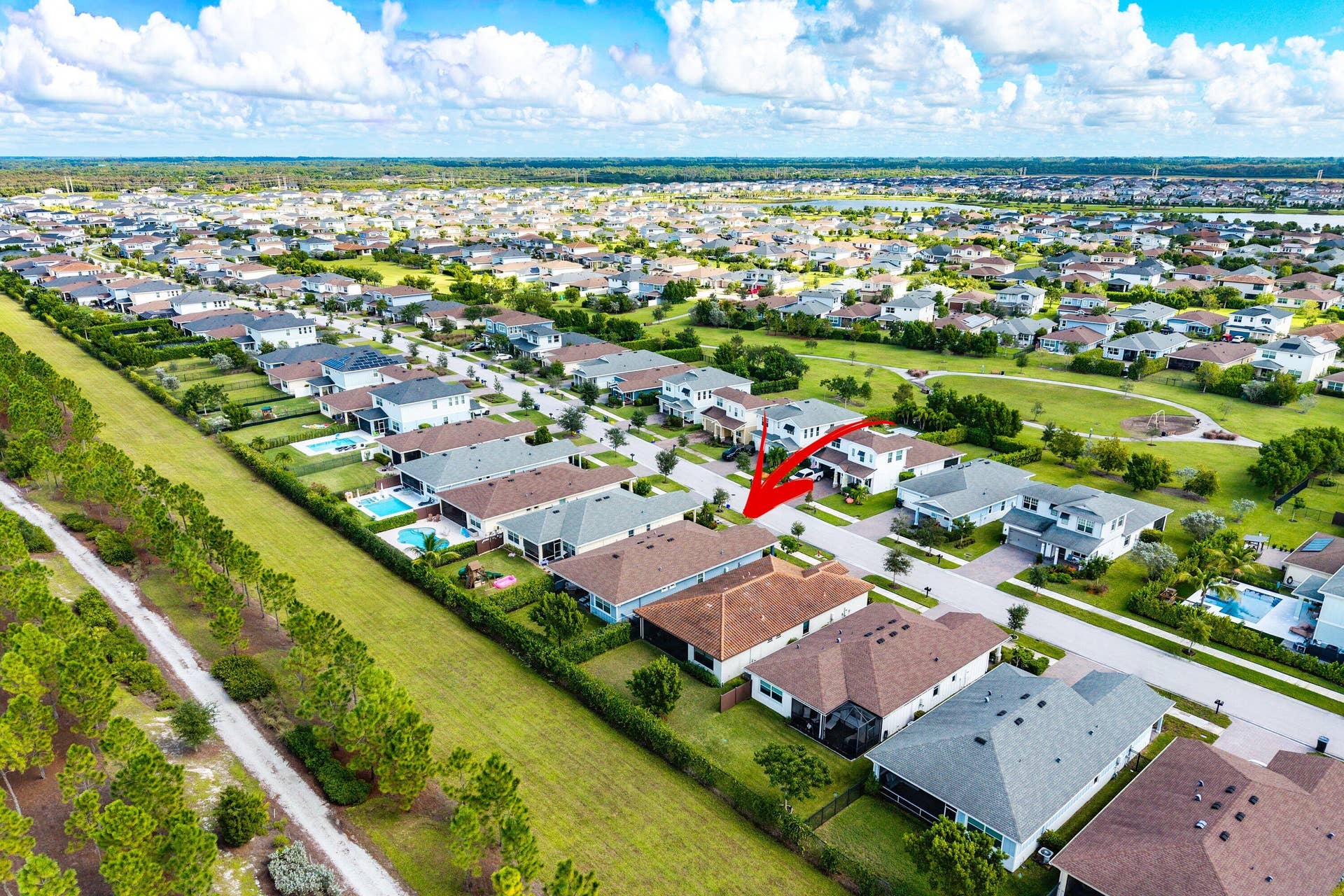 1225 Wandering Willow Way, Loxahatchee, FL 33470 Aerial View