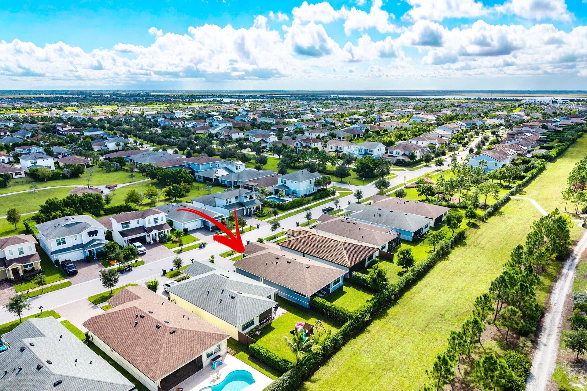 1225 Wandering Willow Way, Loxahatchee, FL 33470 Aerial View