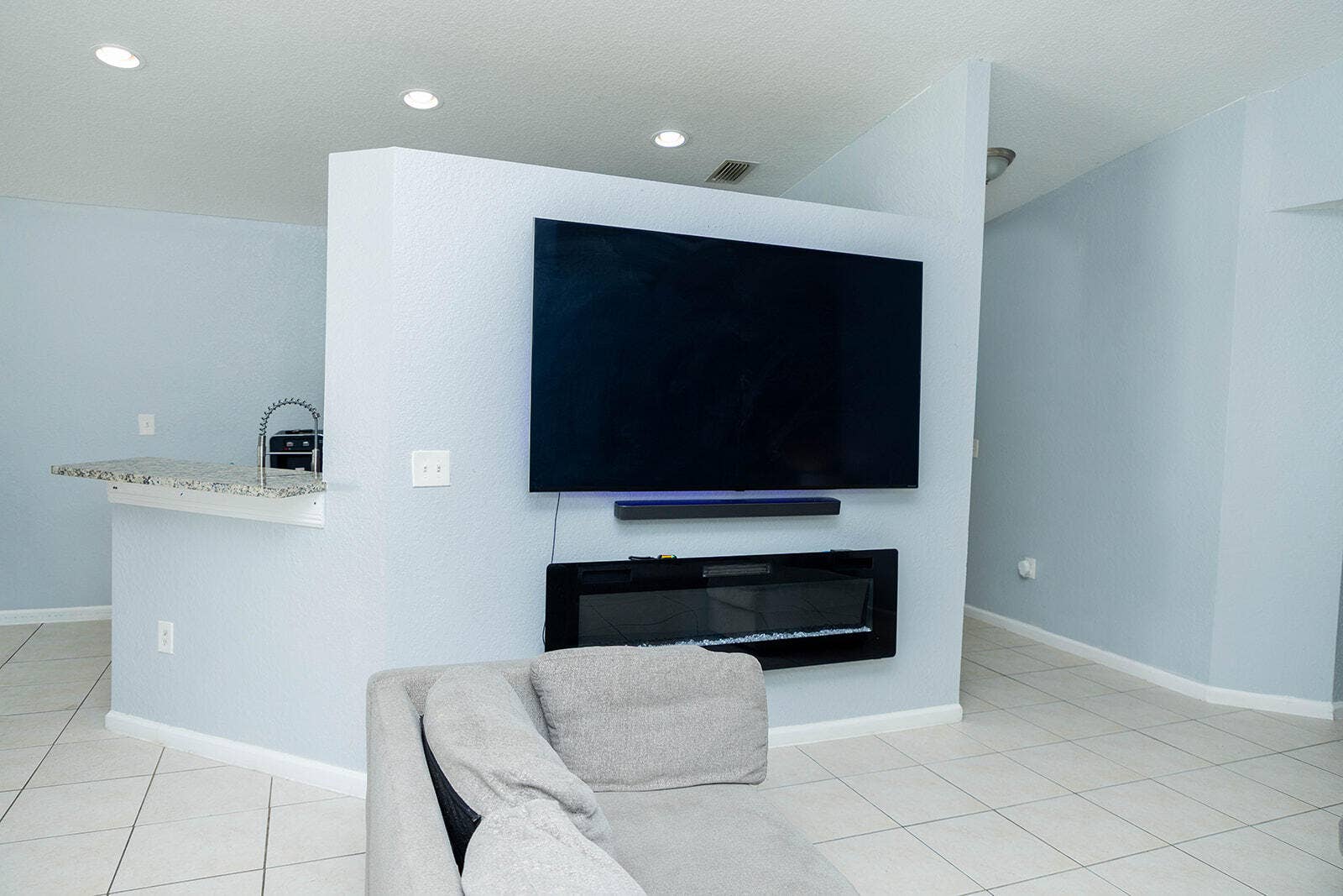 5701 AZALEA Circle, West Palm Beach, West Palm Beach, FL 33415 Main display wall-living room