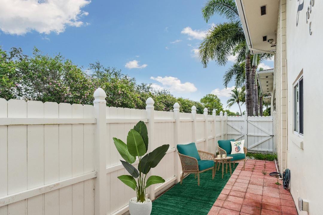 1878 NE 46TH Street, #C1, Fort Lauderdale, Fort Lauderdale, FL 33308 Private patio with lots of space to enjoy