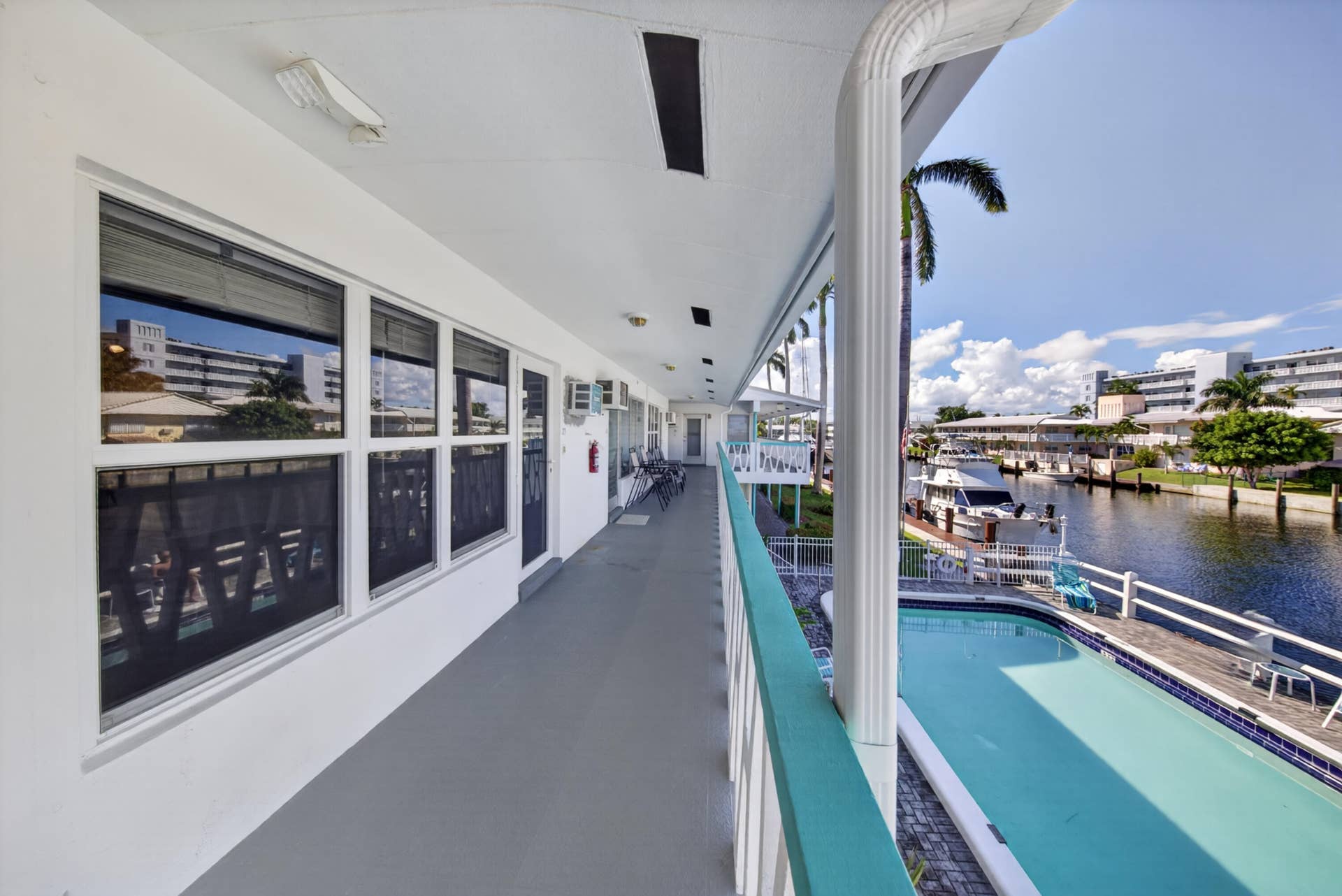 2841 NE 32ND Street, #29, Fort Lauderdale, Fort Lauderdale, FL 33306 Front of Unit Facing North over the Waterway and Pool