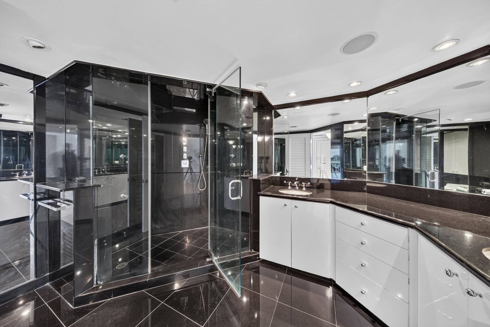2100 S OCEAN Lane, #205, Fort Lauderdale, FL 33316 Main Residence - Primary bathroom with large shower and dual sinks.