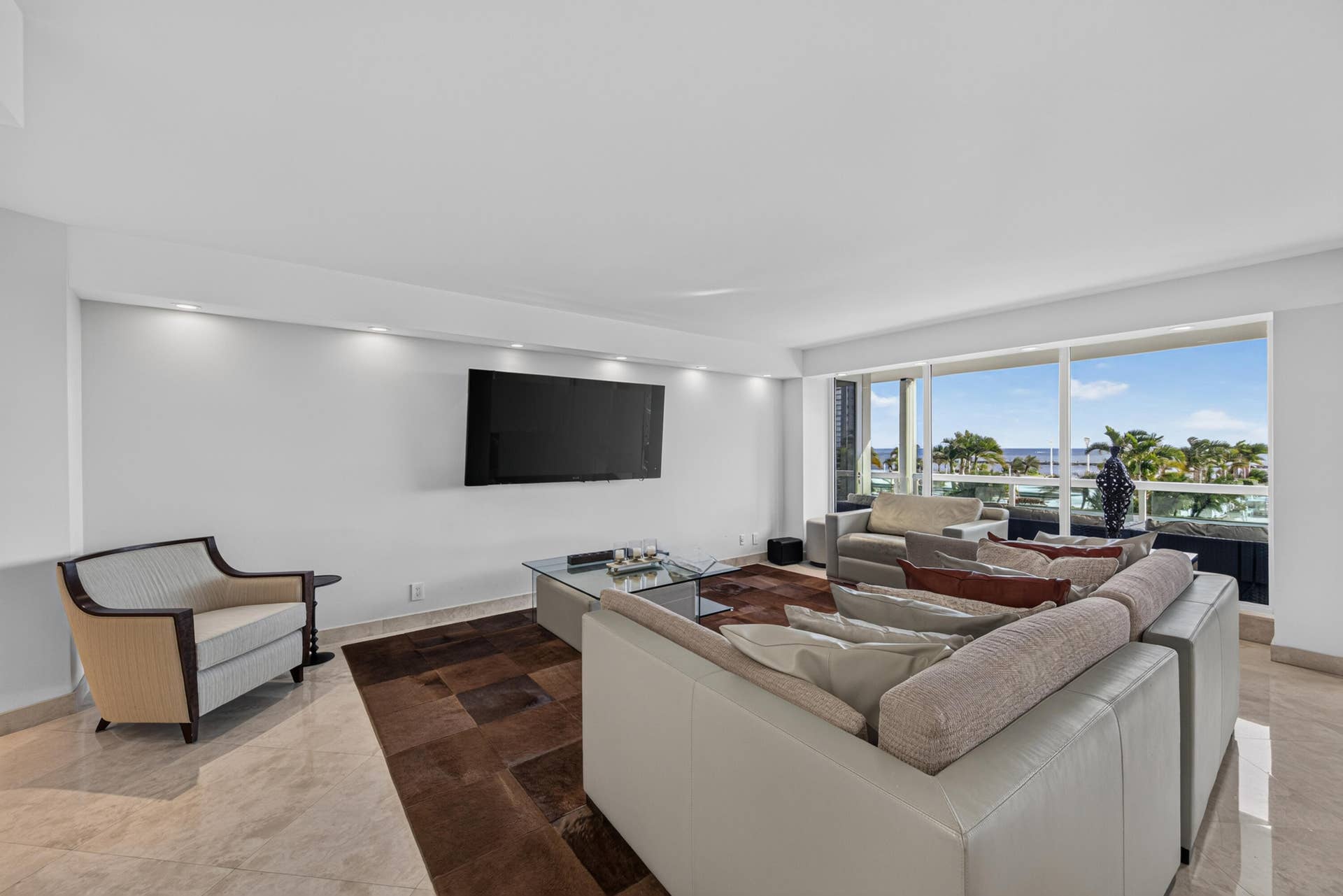 2100 S OCEAN Lane, #205, Fort Lauderdale, FL 33316 Main Residence - Living & Dining Area.