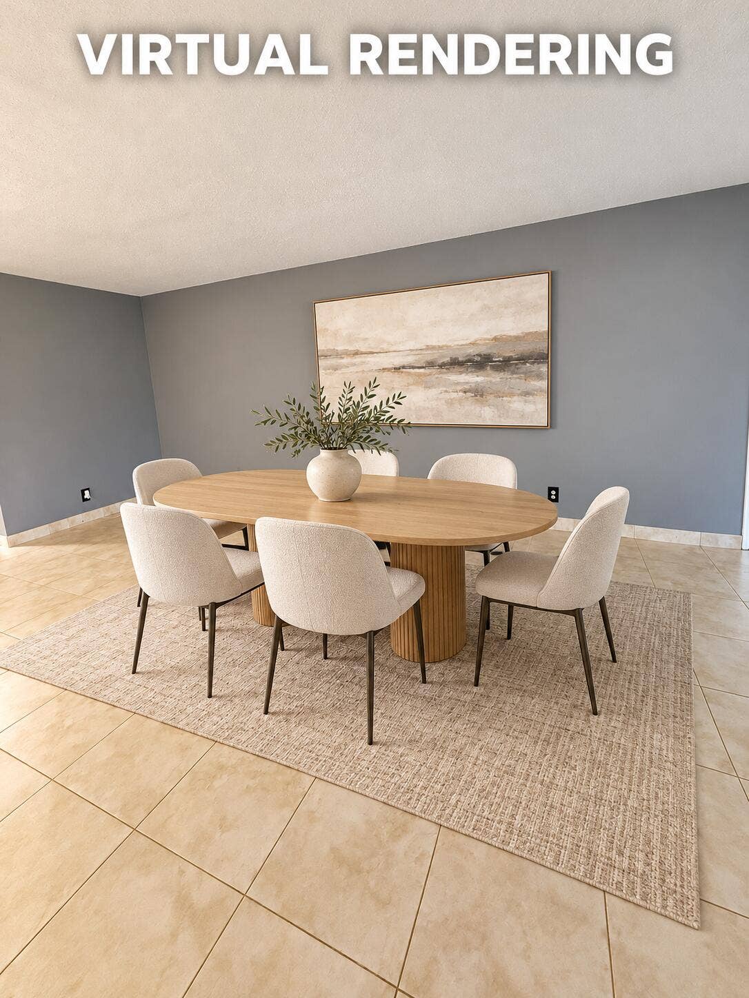 1277 High Point Boulevard W, #Unit C, Delray Beach, FL 33445 Virtual Rendering of Dining Area