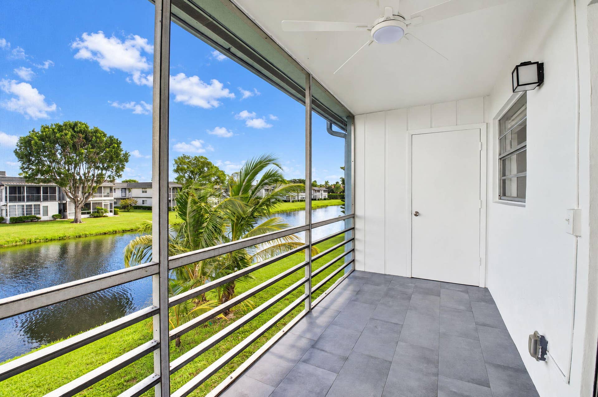 428 Saxony Way, Delray Beach, FL 33446 Balcony with door to laundry