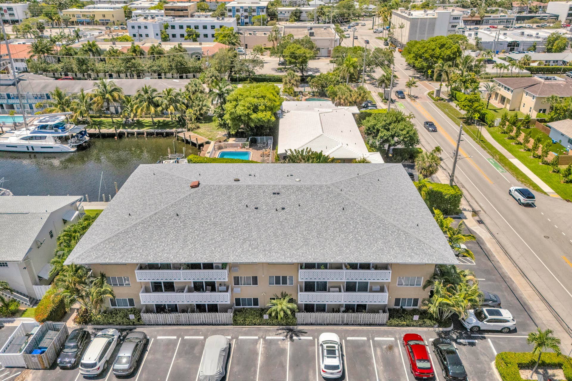 3220 BAYVIEW Drive, #314, Fort Lauderdale, Fort Lauderdale, FL 33306 Aerial South, building is two blocks North of Oakland Park Boulevard